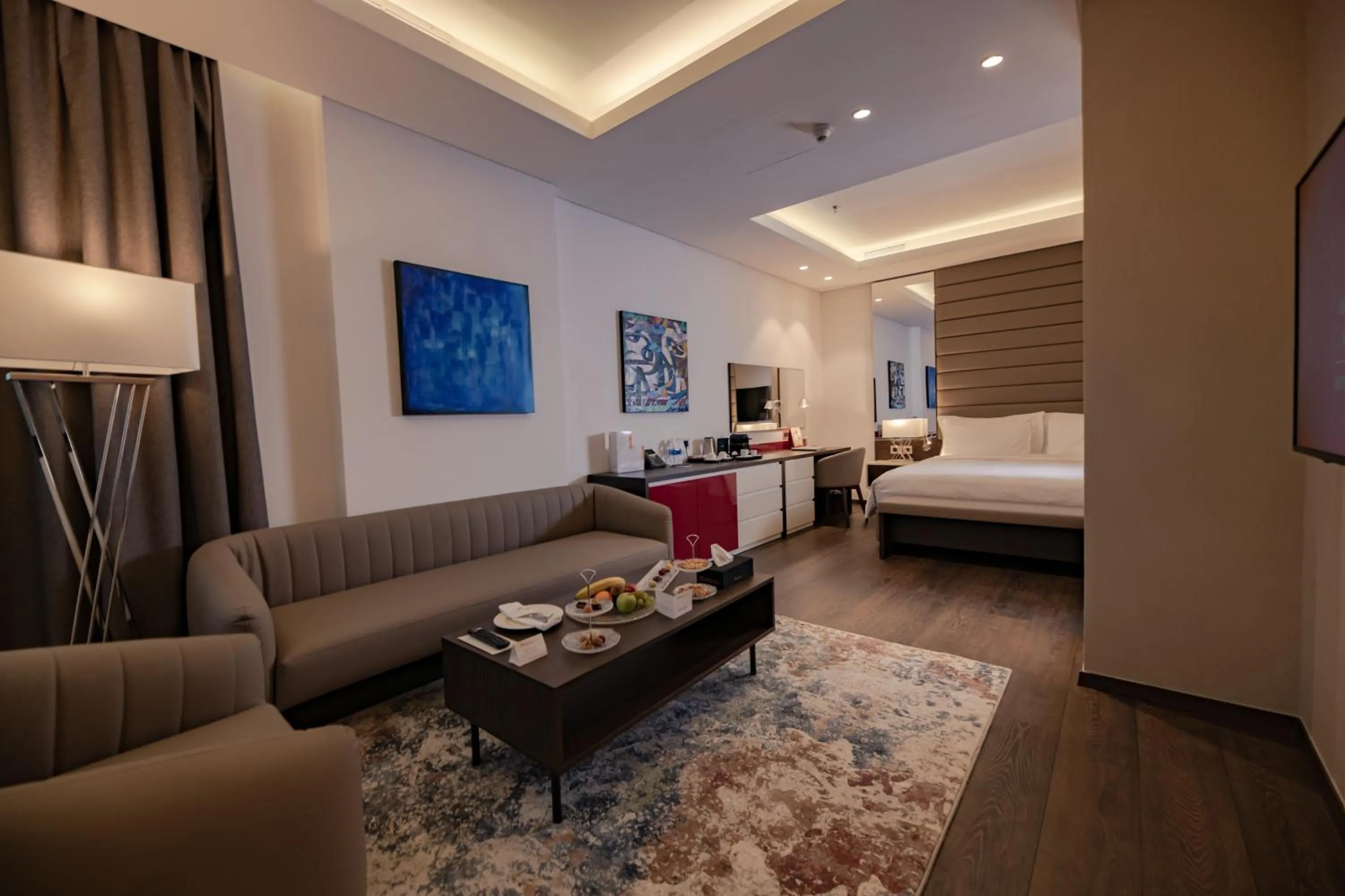 Living room, Bed in Swiss-Belboutique Bneid Al Gar Kuwait