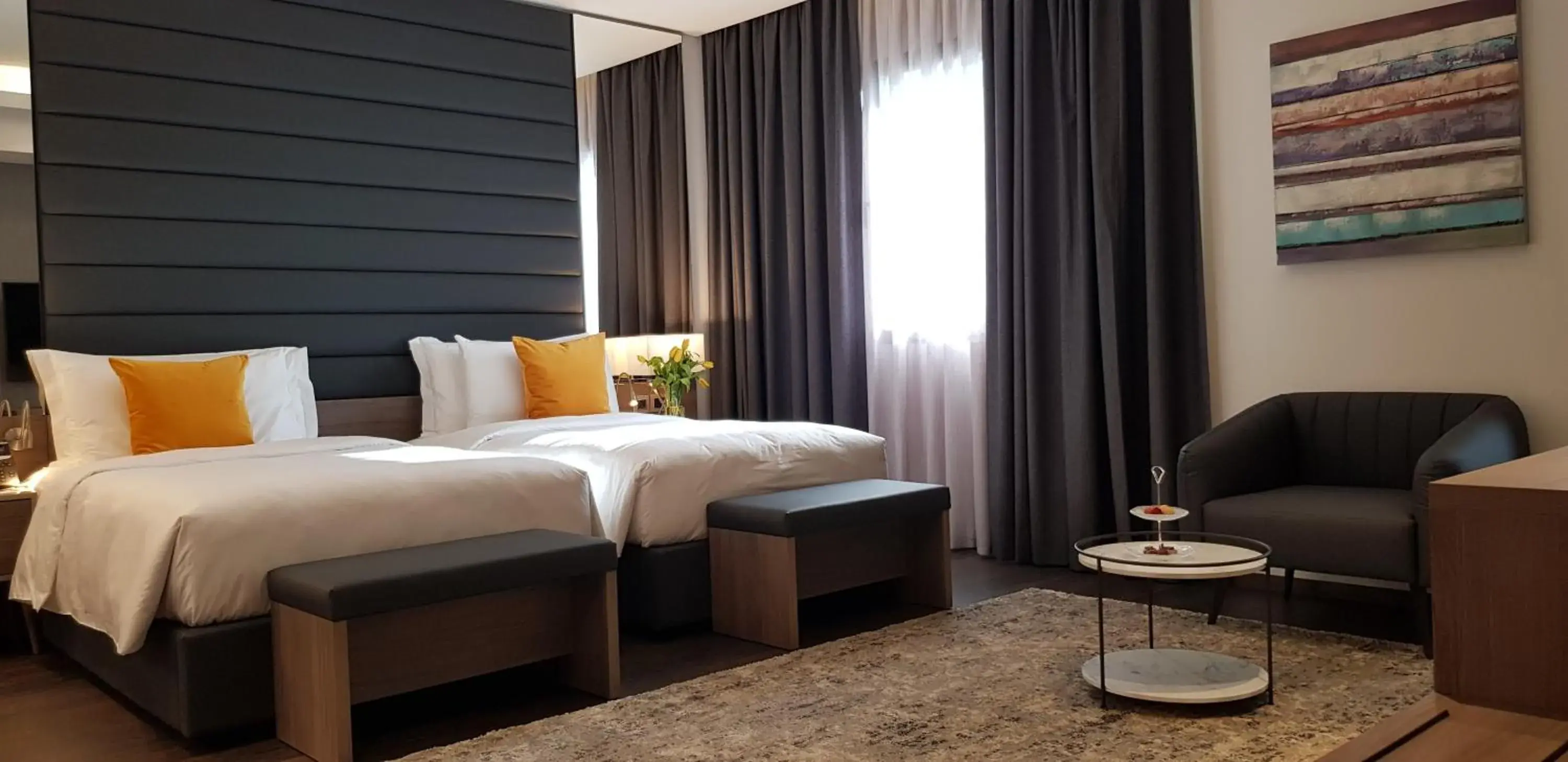 Deluxe Twin Room in Swiss-Belboutique Bneid Al Gar Kuwait Deluxe Twin Room in Swiss-Belboutique Bneid Al Gar Kuwait