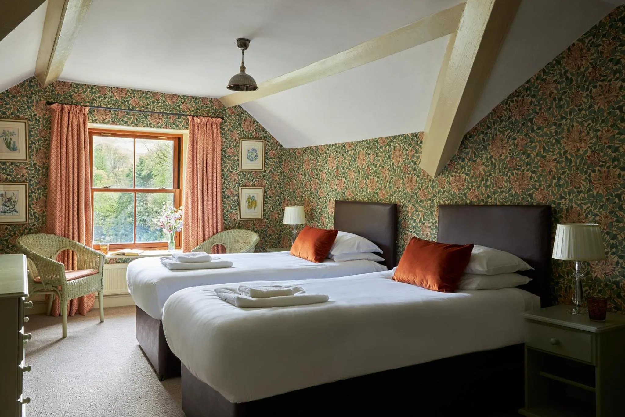 Bed in The Exmoor Forest Inn