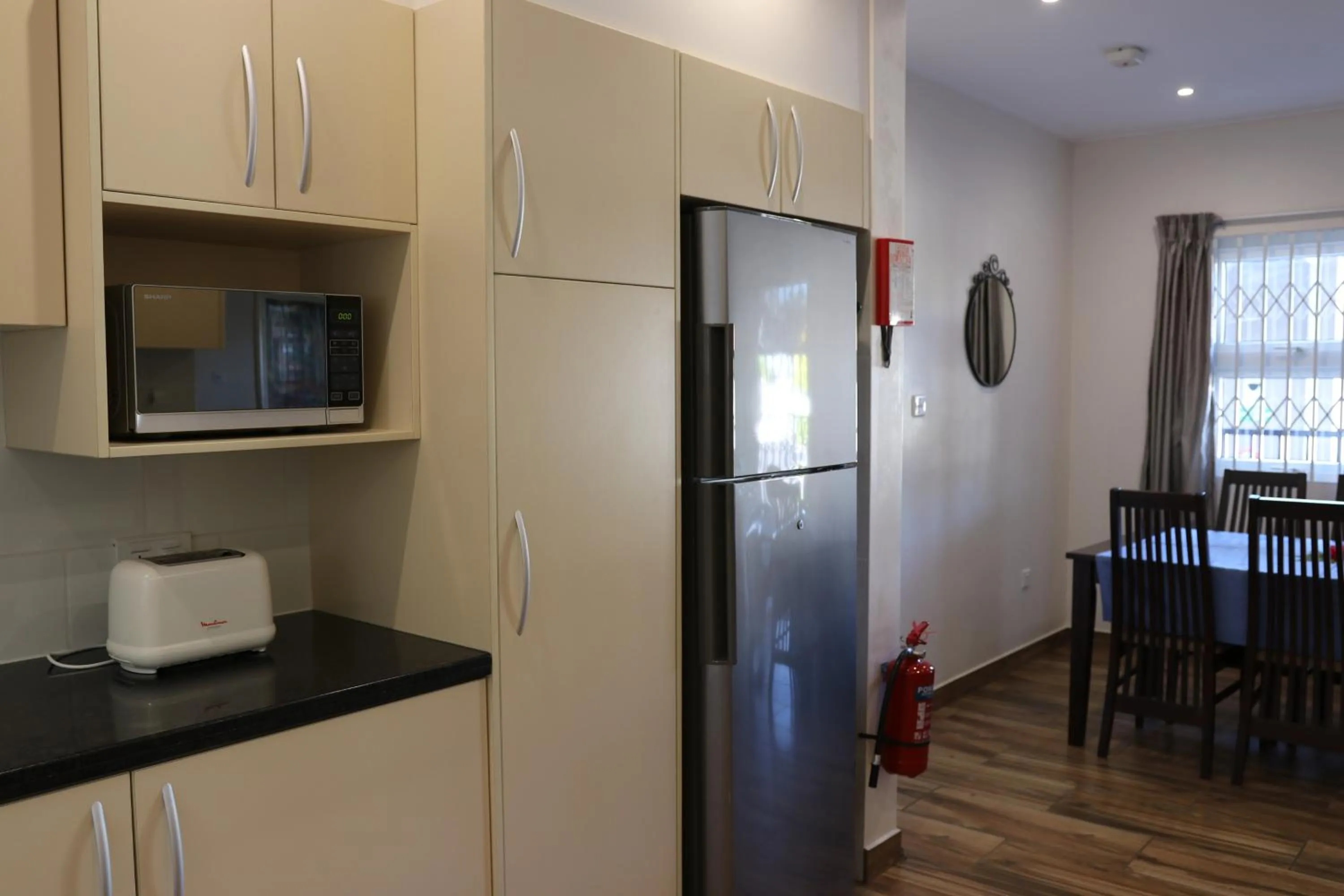 Kitchen or kitchenette in Hotel La Roussette