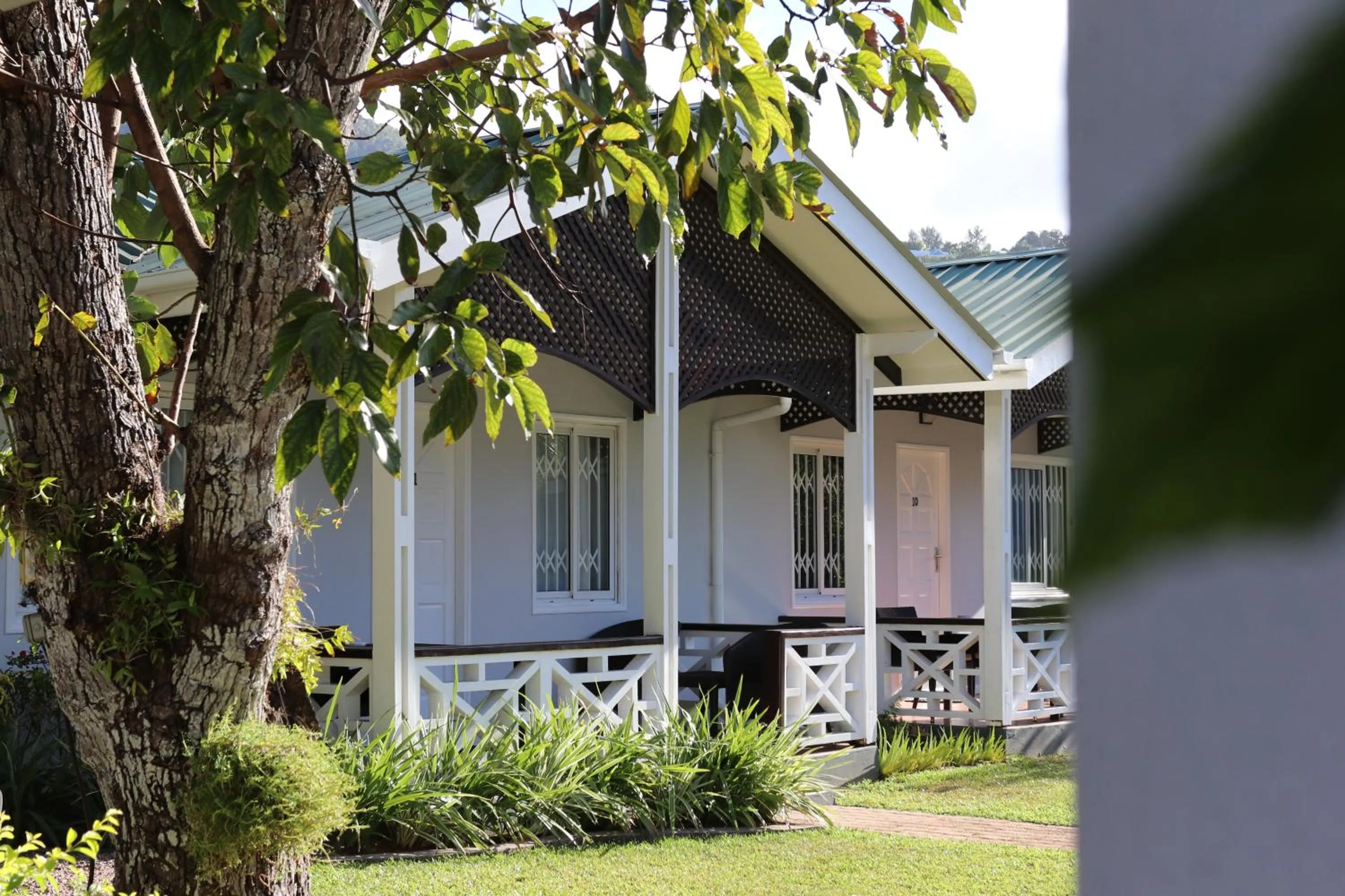 Garden view in Hotel La Roussette