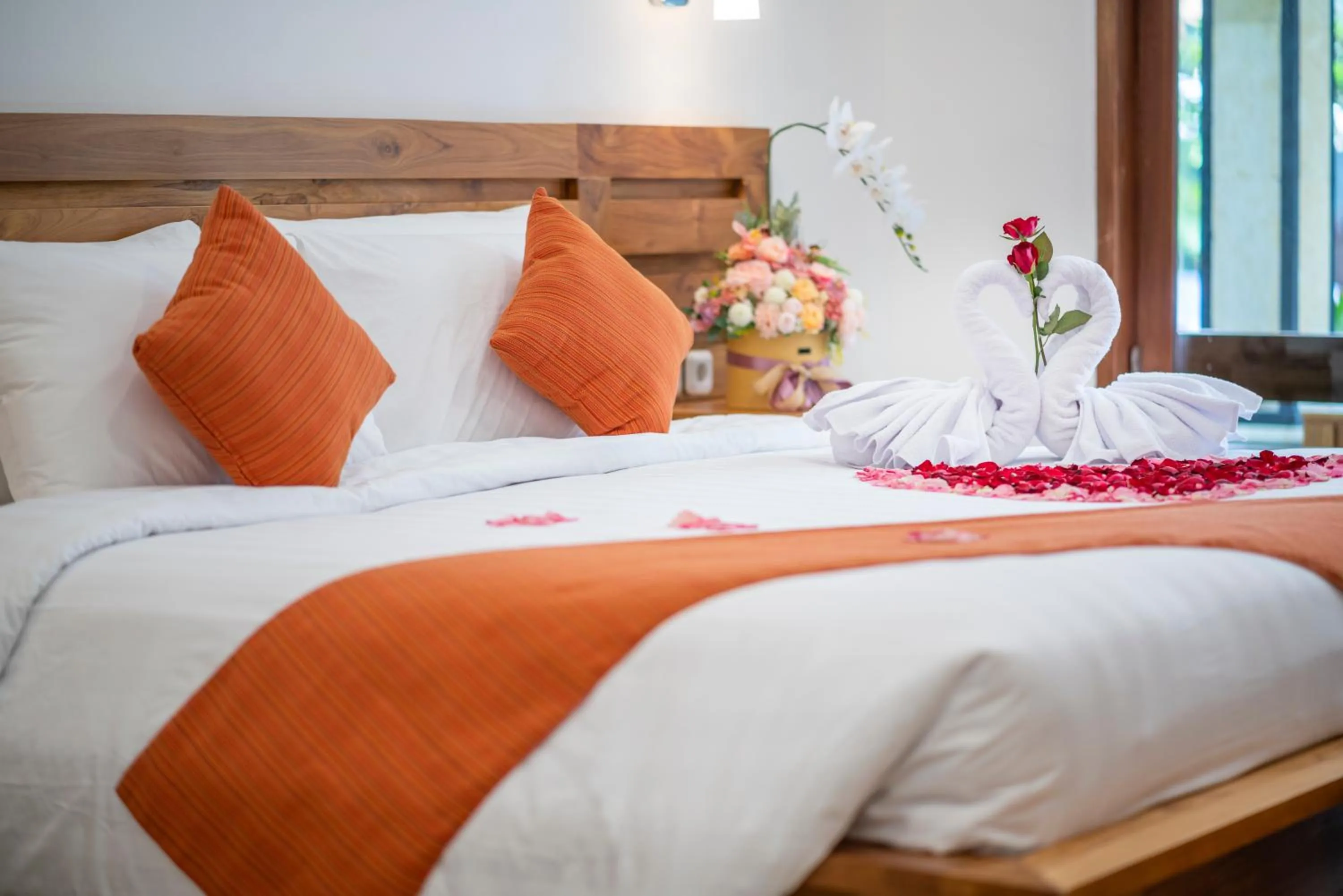 Bed in The Salila Beach Resort