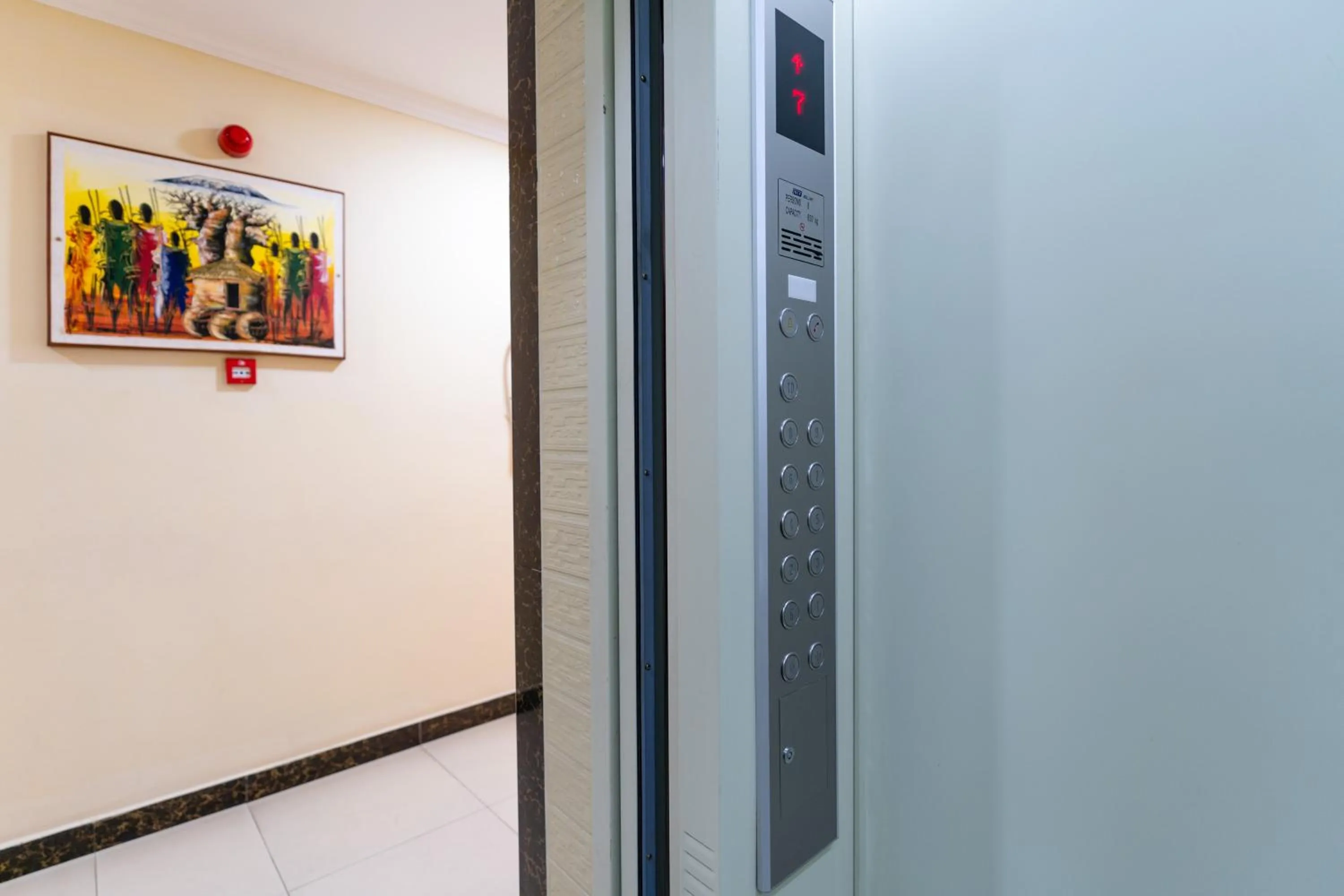 elevator in Kibo Palace Apartments