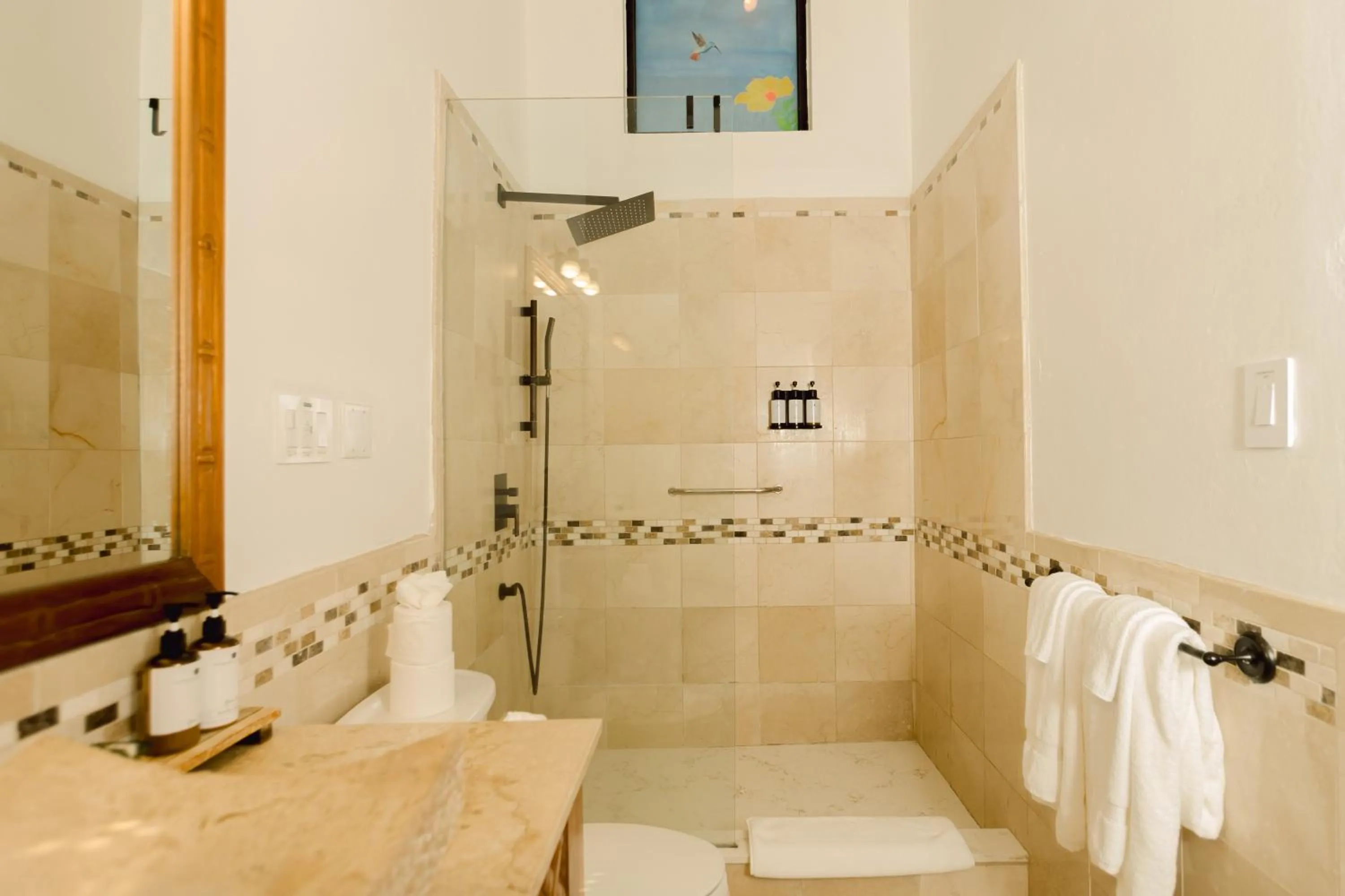 Bathroom in Almond Beach Resort at Jaguar Reef