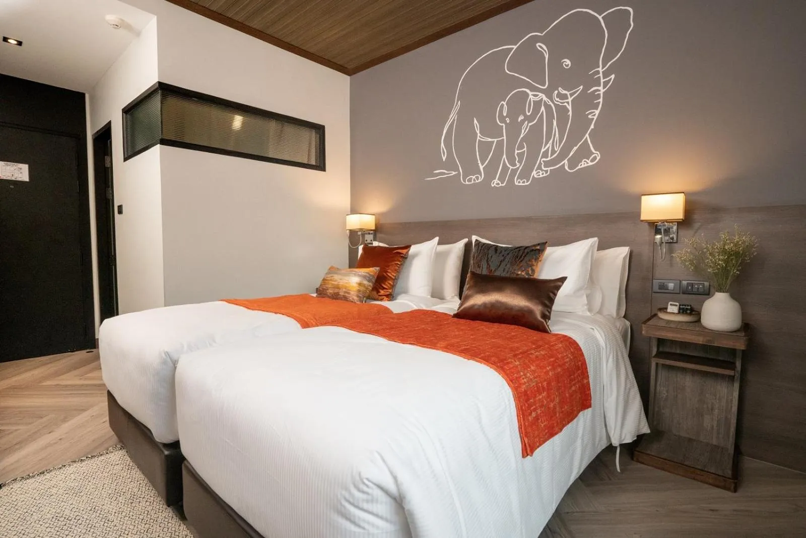 Bed in Sanae' Oldtown Hotel