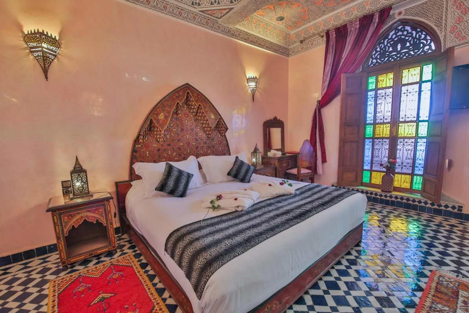 Bedroom, Bed in Riad Ghita Palace