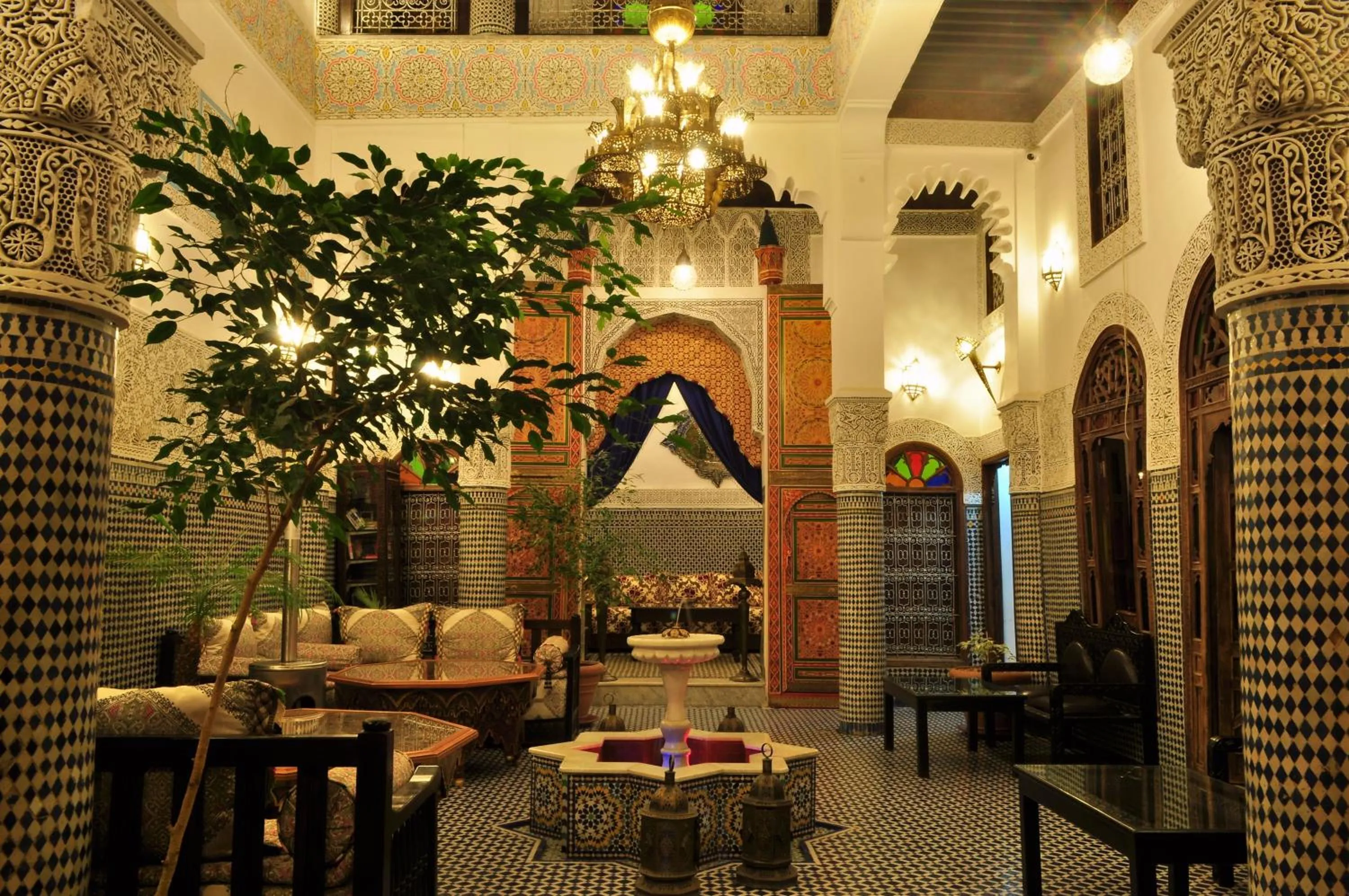 Lobby or reception in Riad Ghita Palace