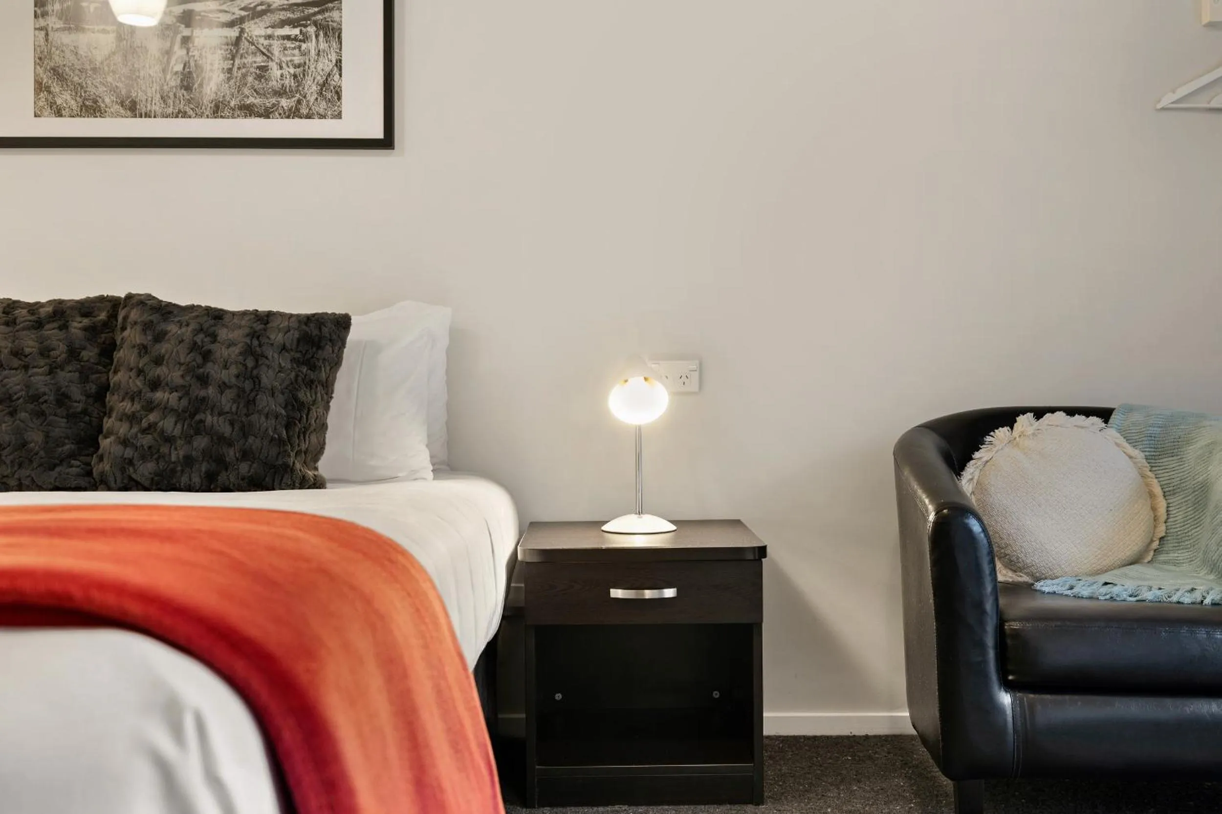 Bed in Arrowtown Motel