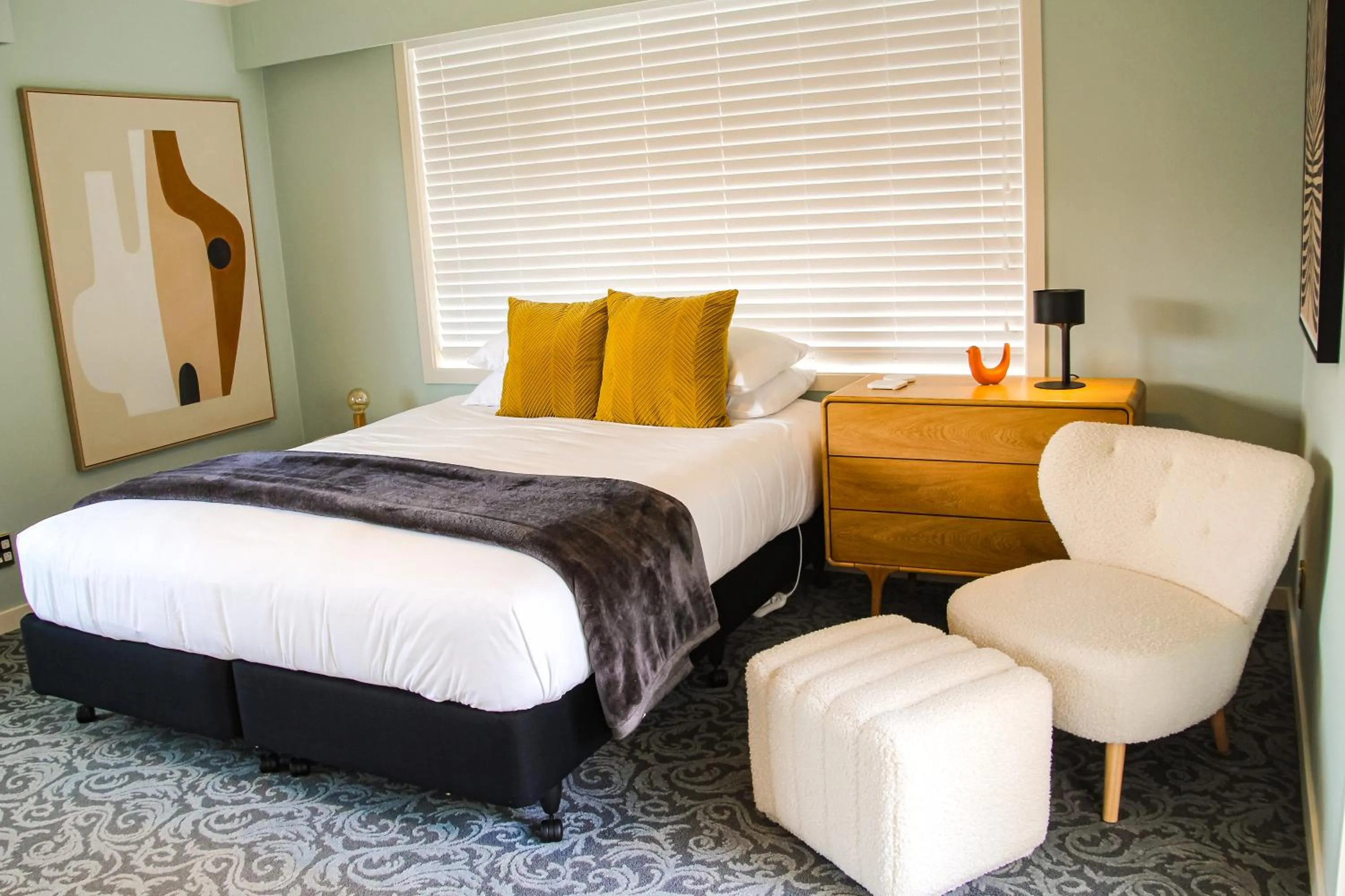 Bed in Arrowtown Motel