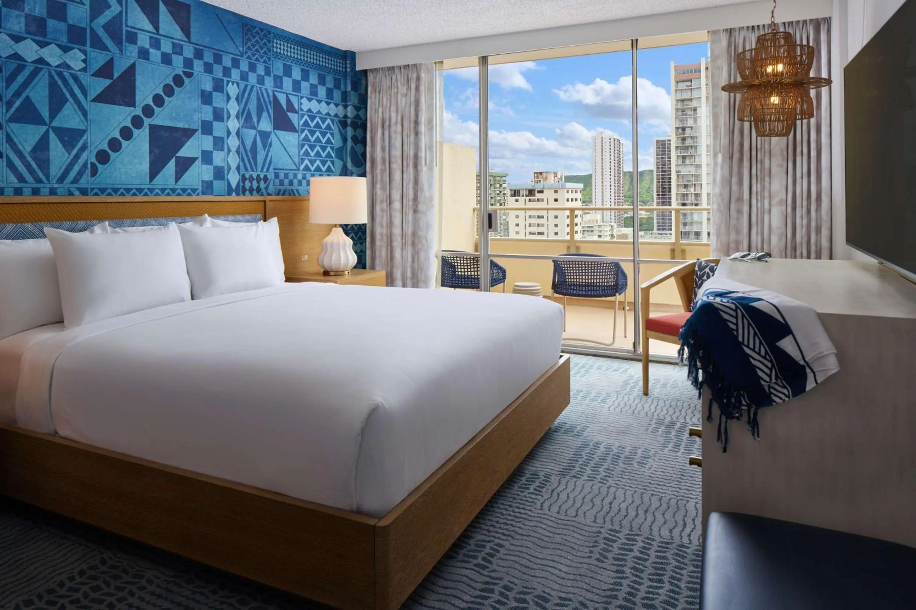 Photo of the whole room, Bed in OUTRIGGER Waikiki Paradise Hotel