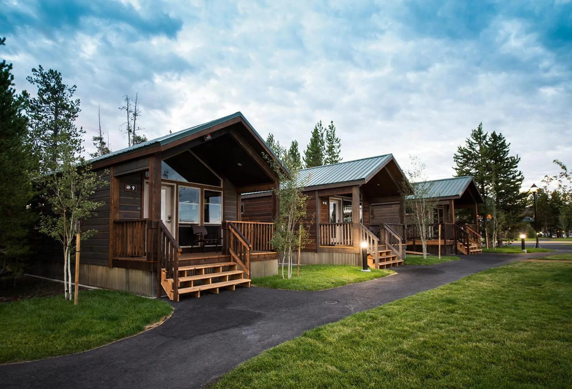 Property building in Explorer Cabins at Yellowstone
