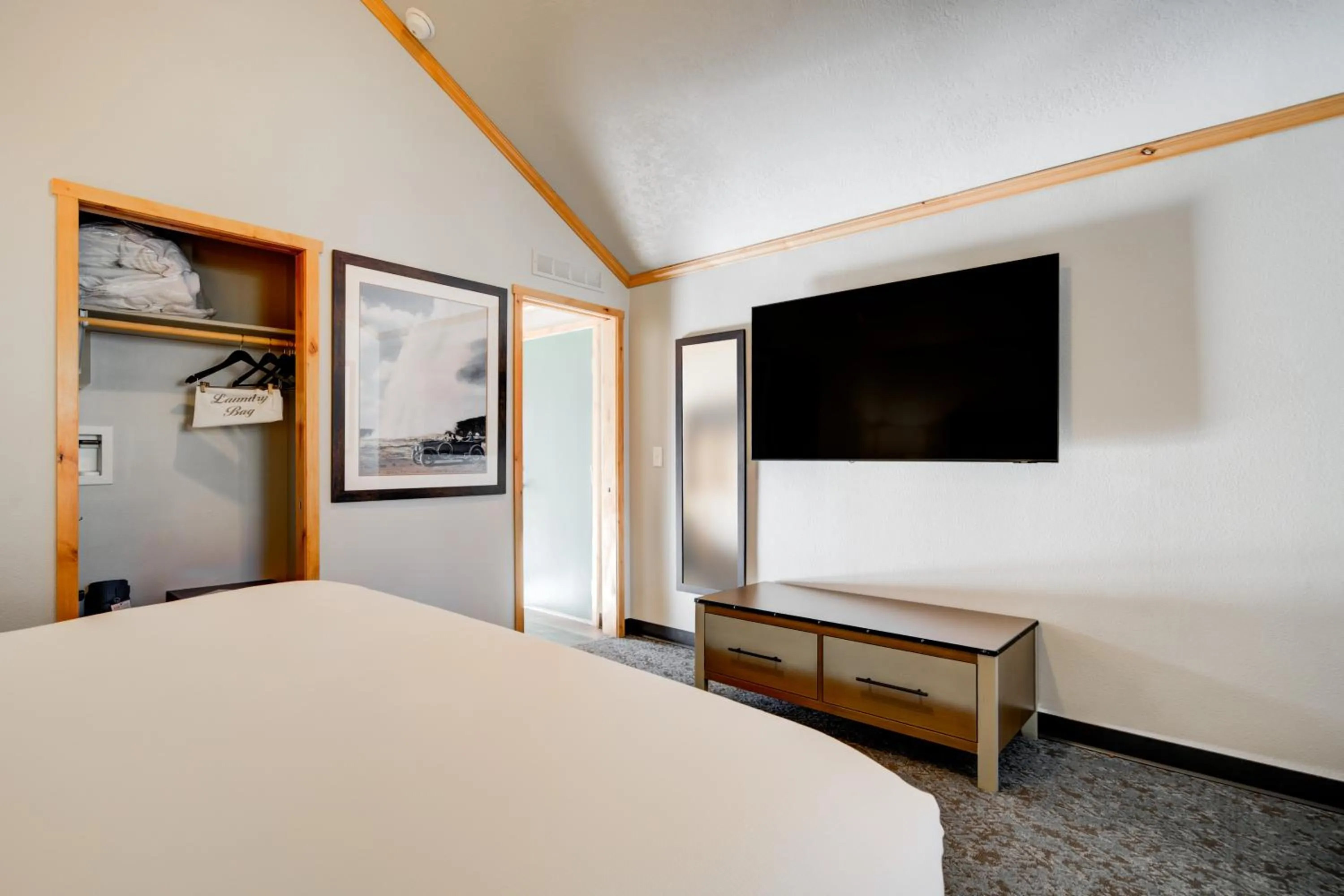 Bed in Explorer Cabins at Yellowstone