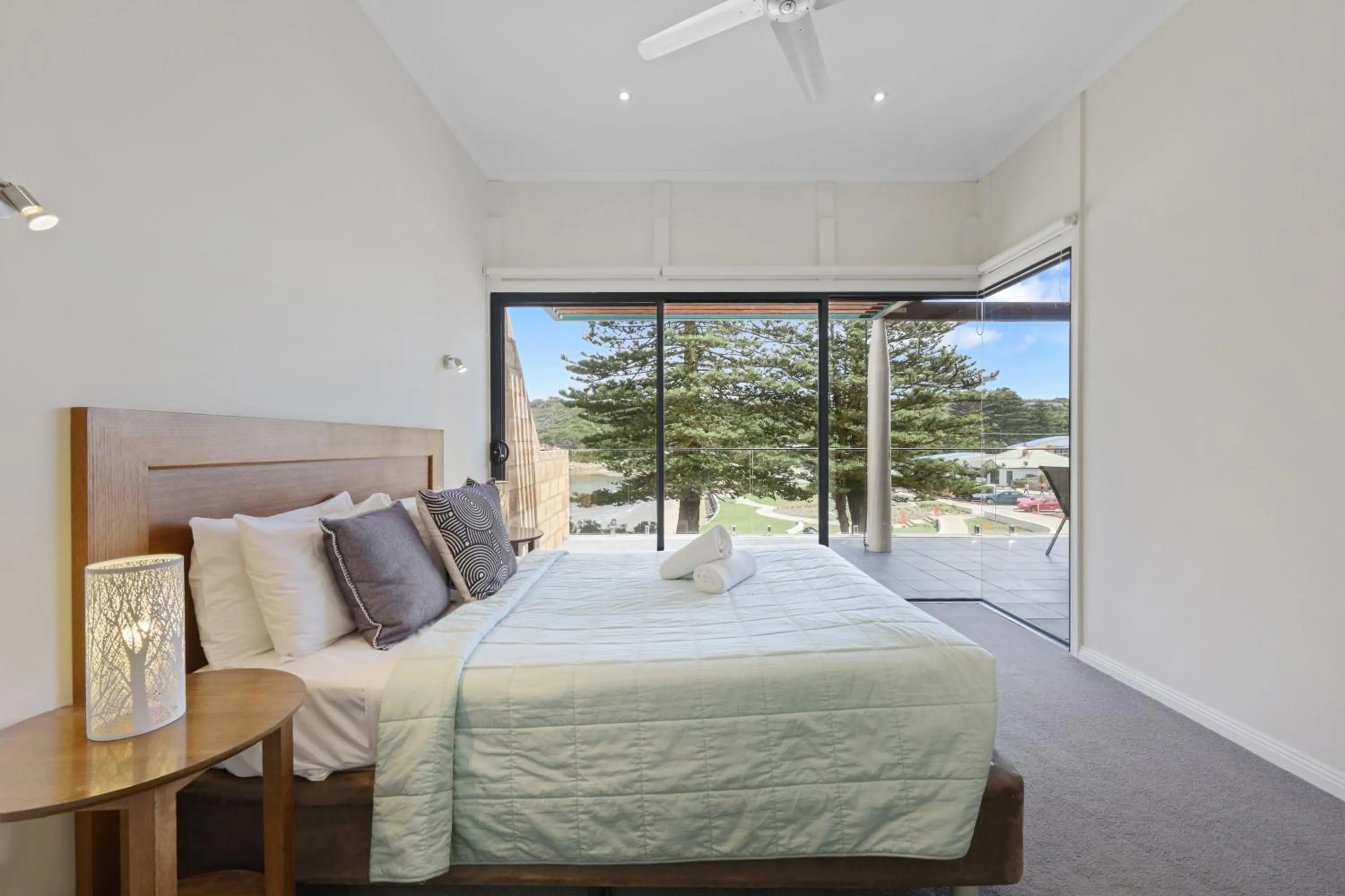 Bed in Sea Foam Villas