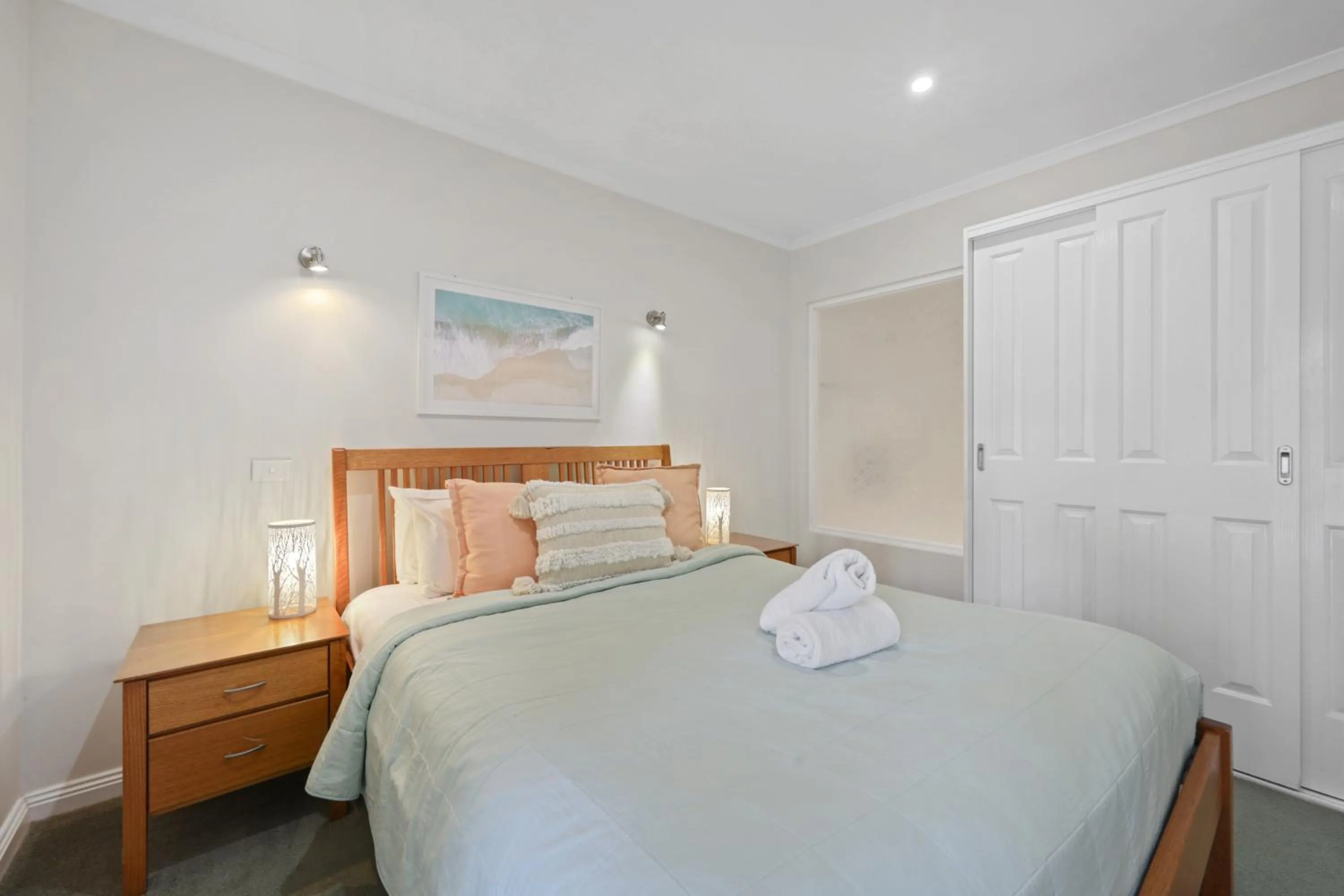 Bed in Sea Foam Villas