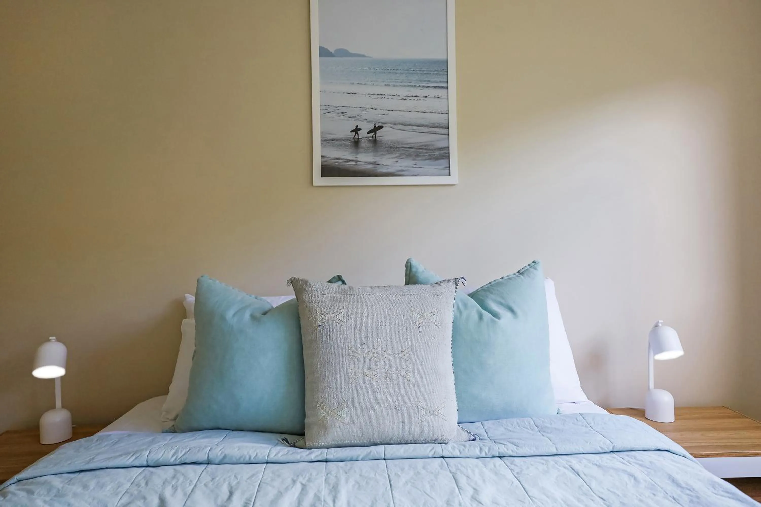 Bed in Sea Foam Villas