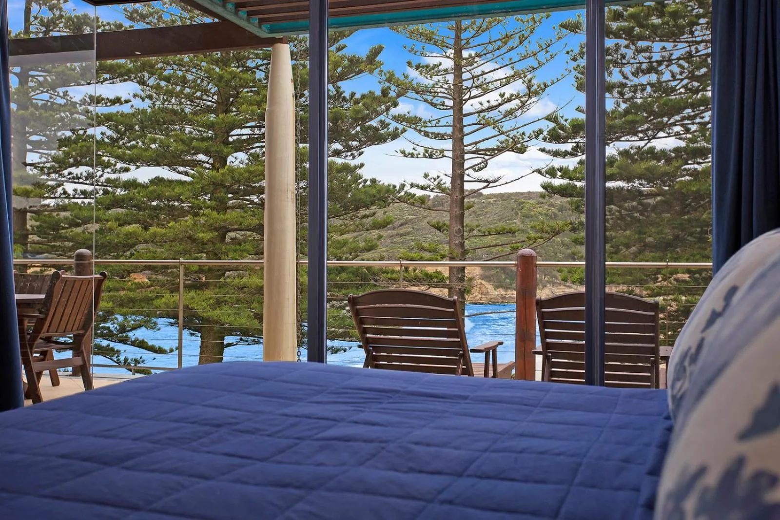 Bed in Sea Foam Villas