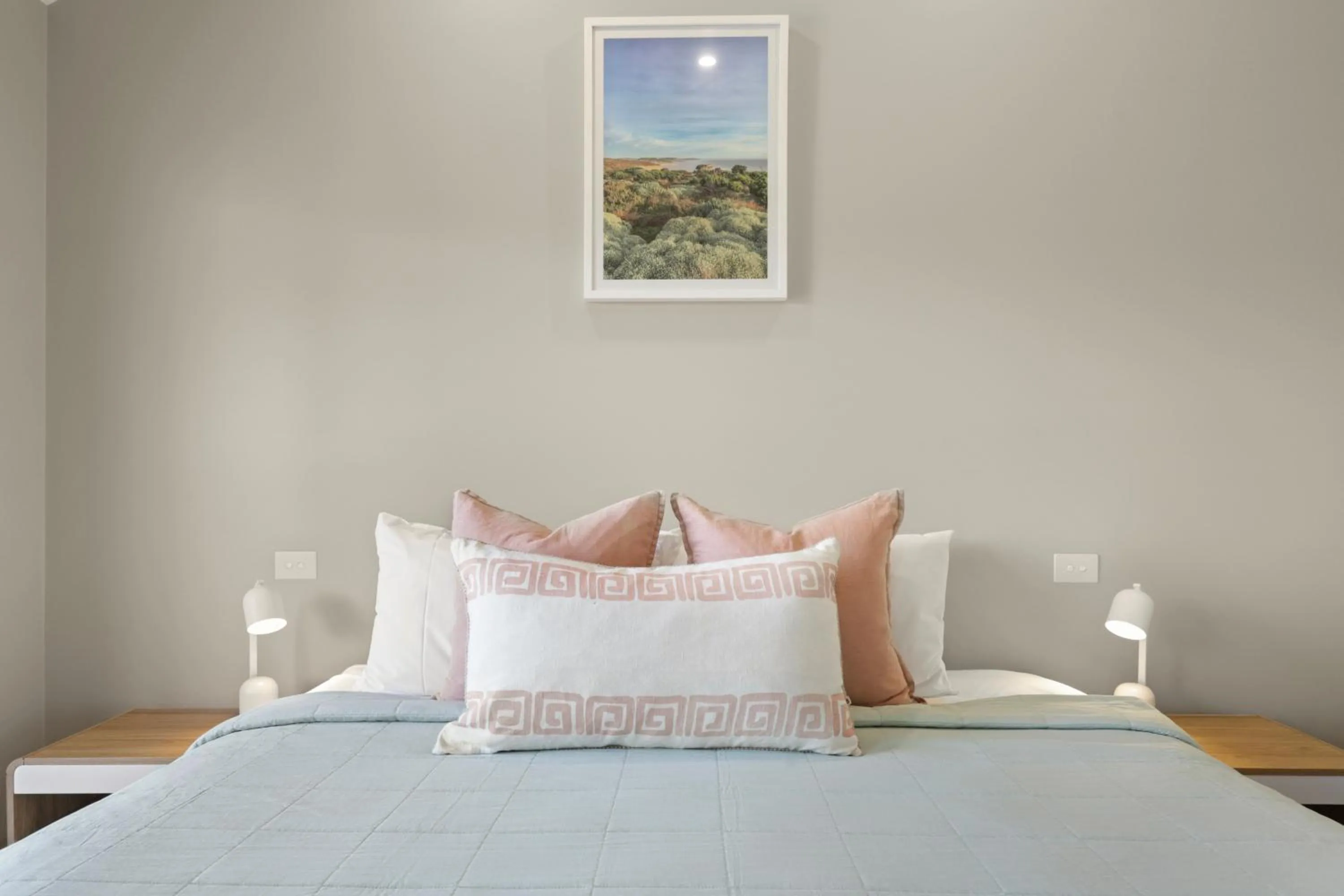 Bed in Sea Foam Villas