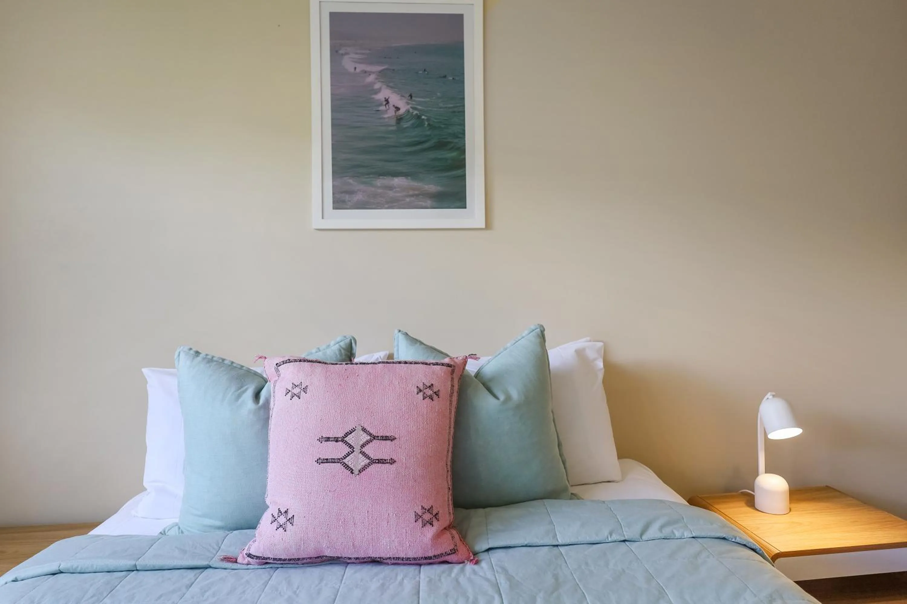 Bed in Sea Foam Villas