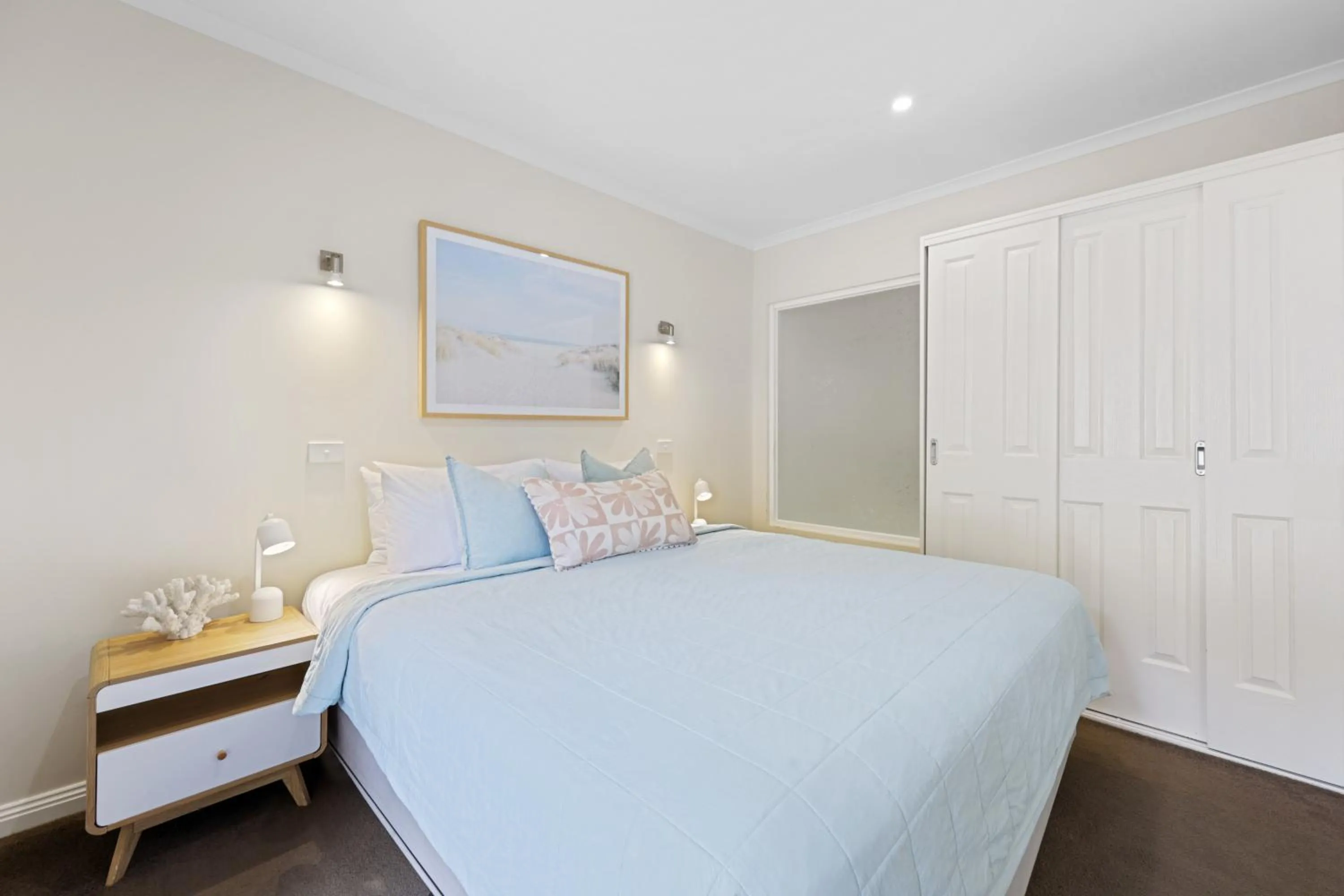 Bed in Sea Foam Villas