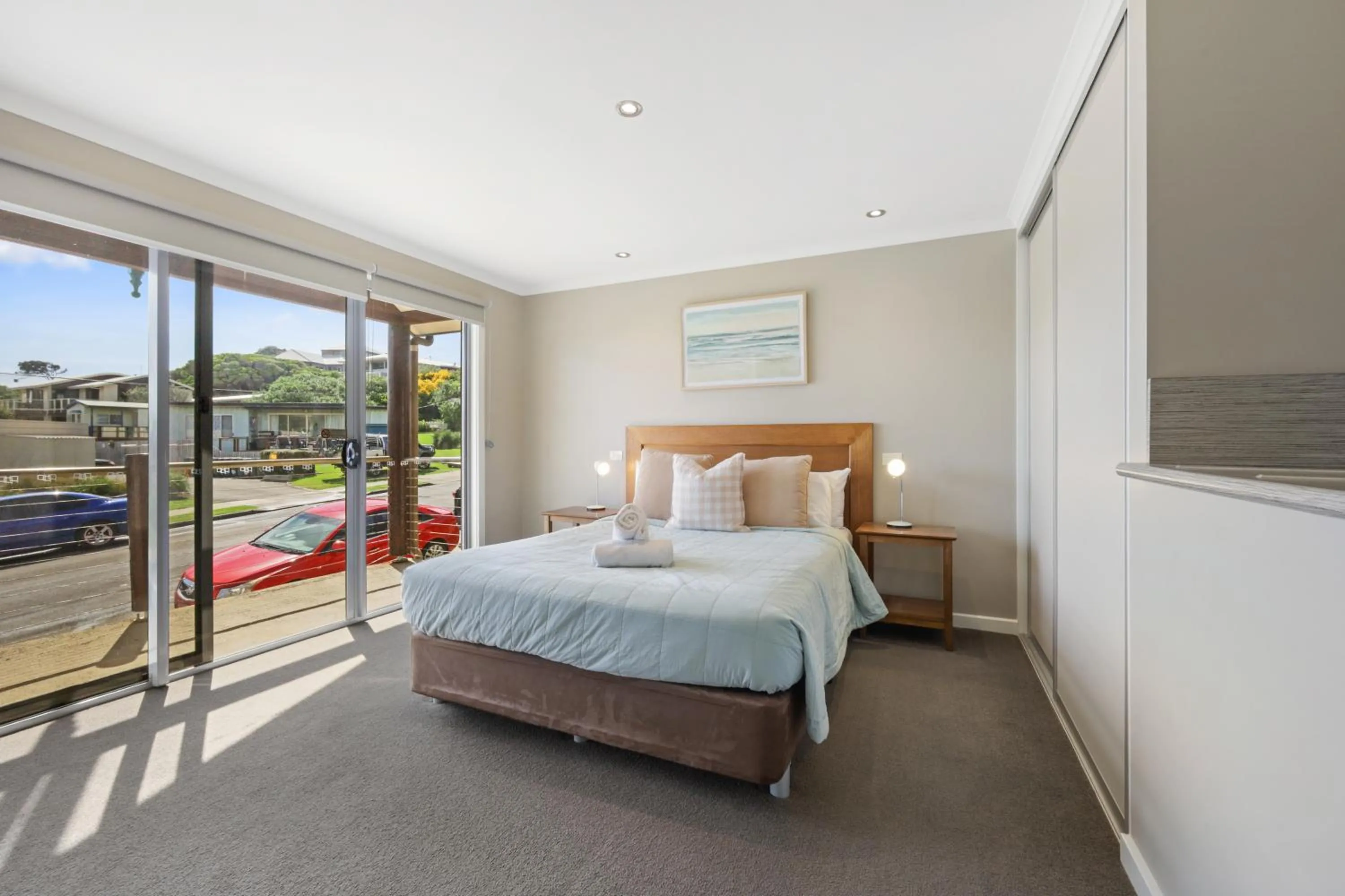 Bed in Sea Foam Villas