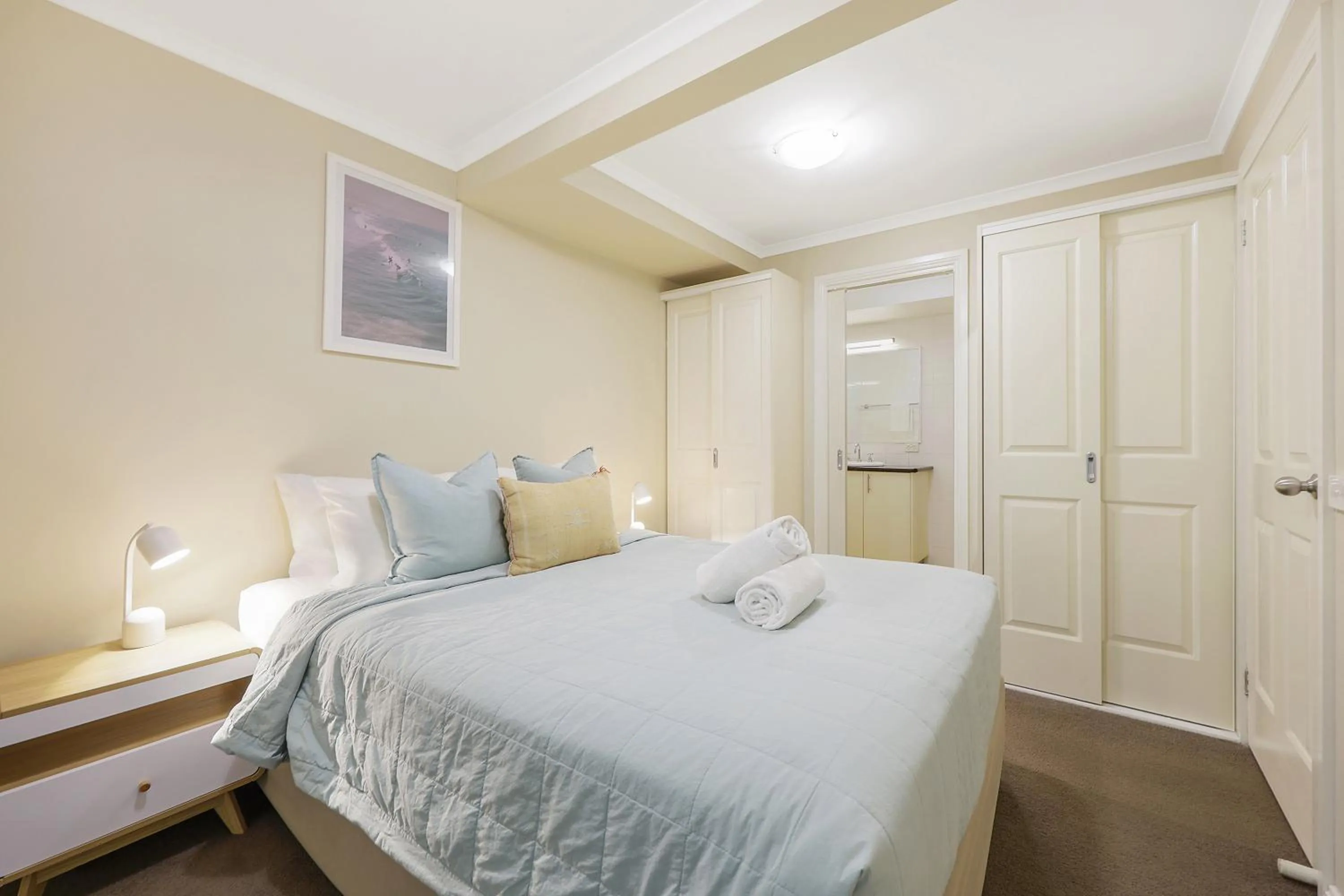 Bed in Sea Foam Villas