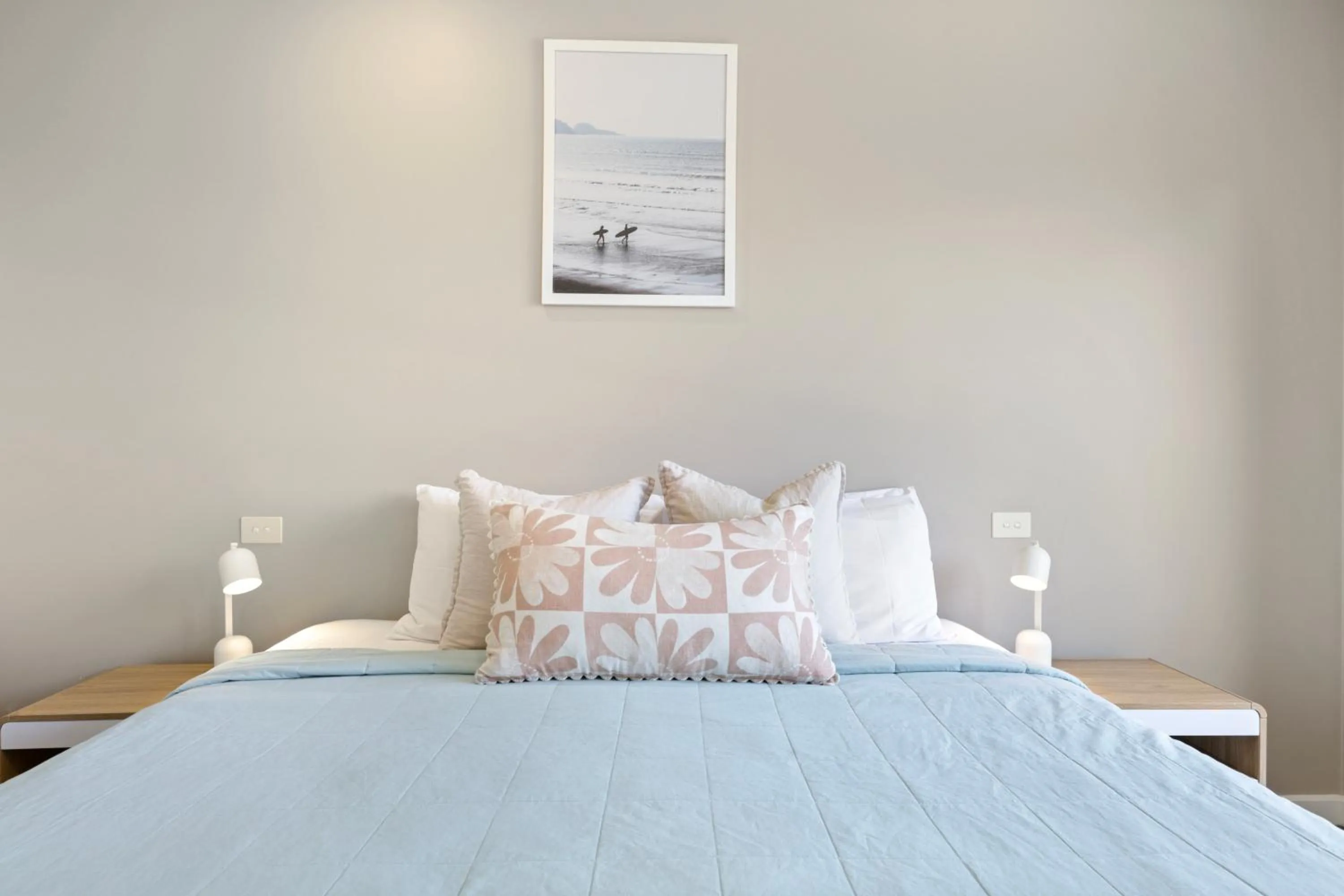 Bed in Sea Foam Villas