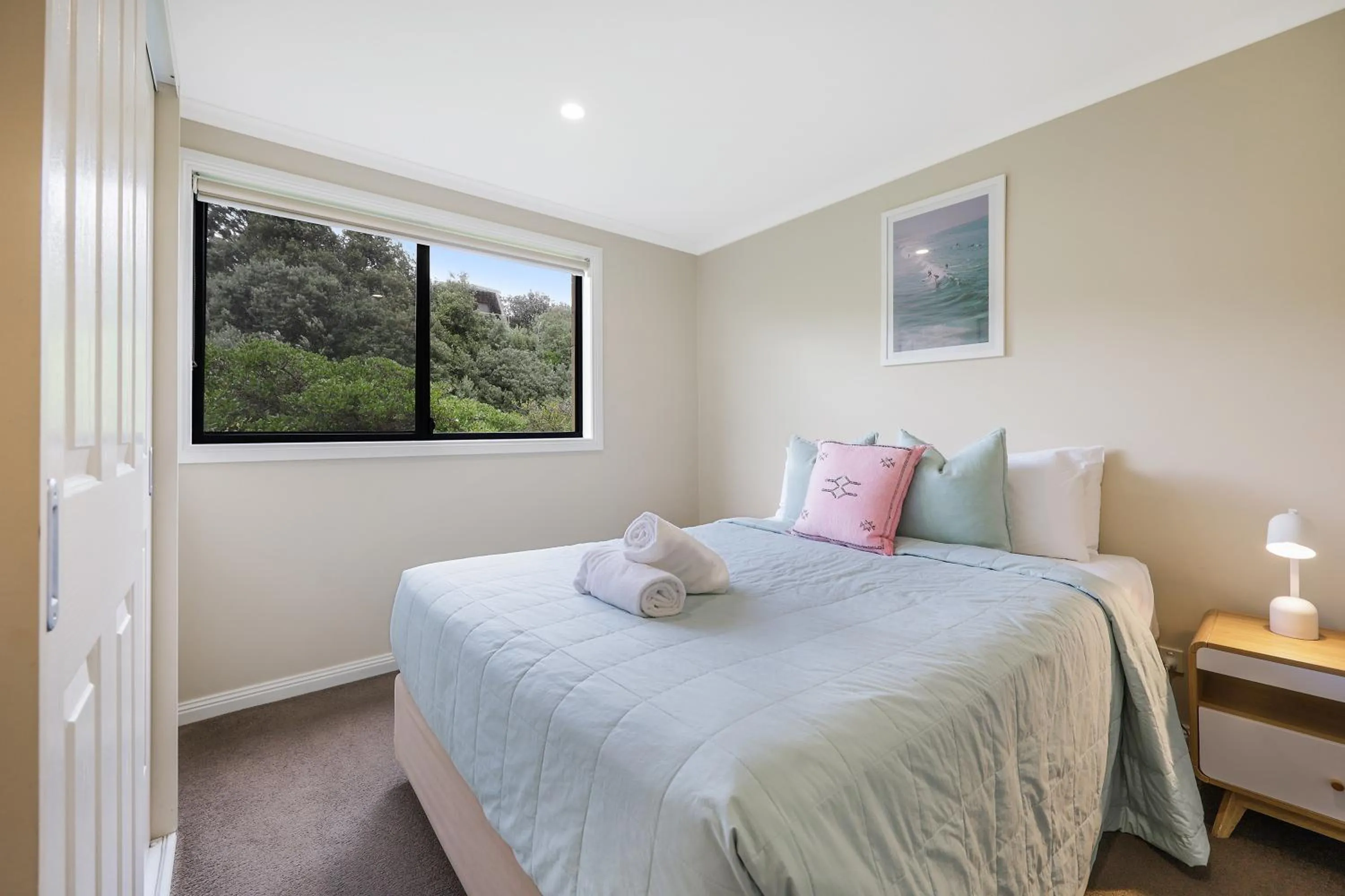 Bed in Sea Foam Villas