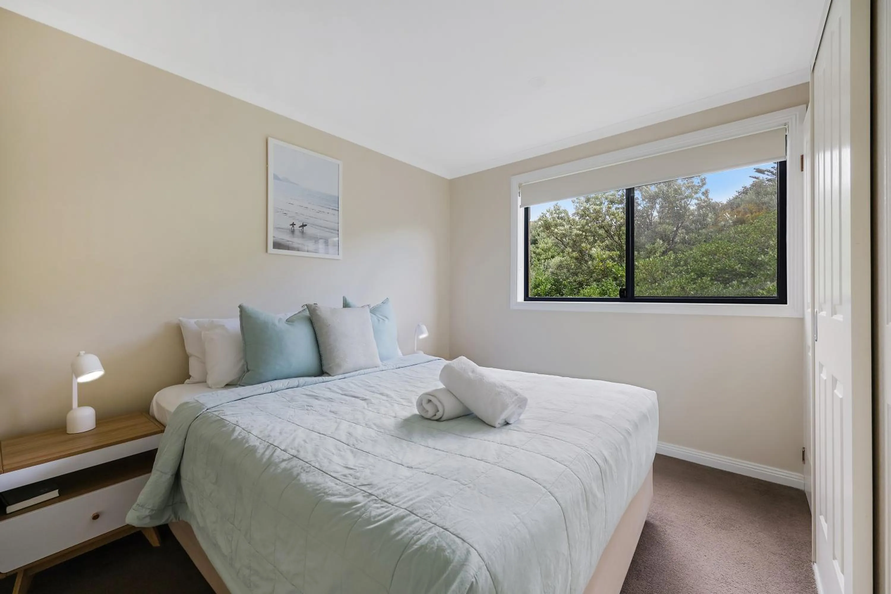 Bed in Sea Foam Villas