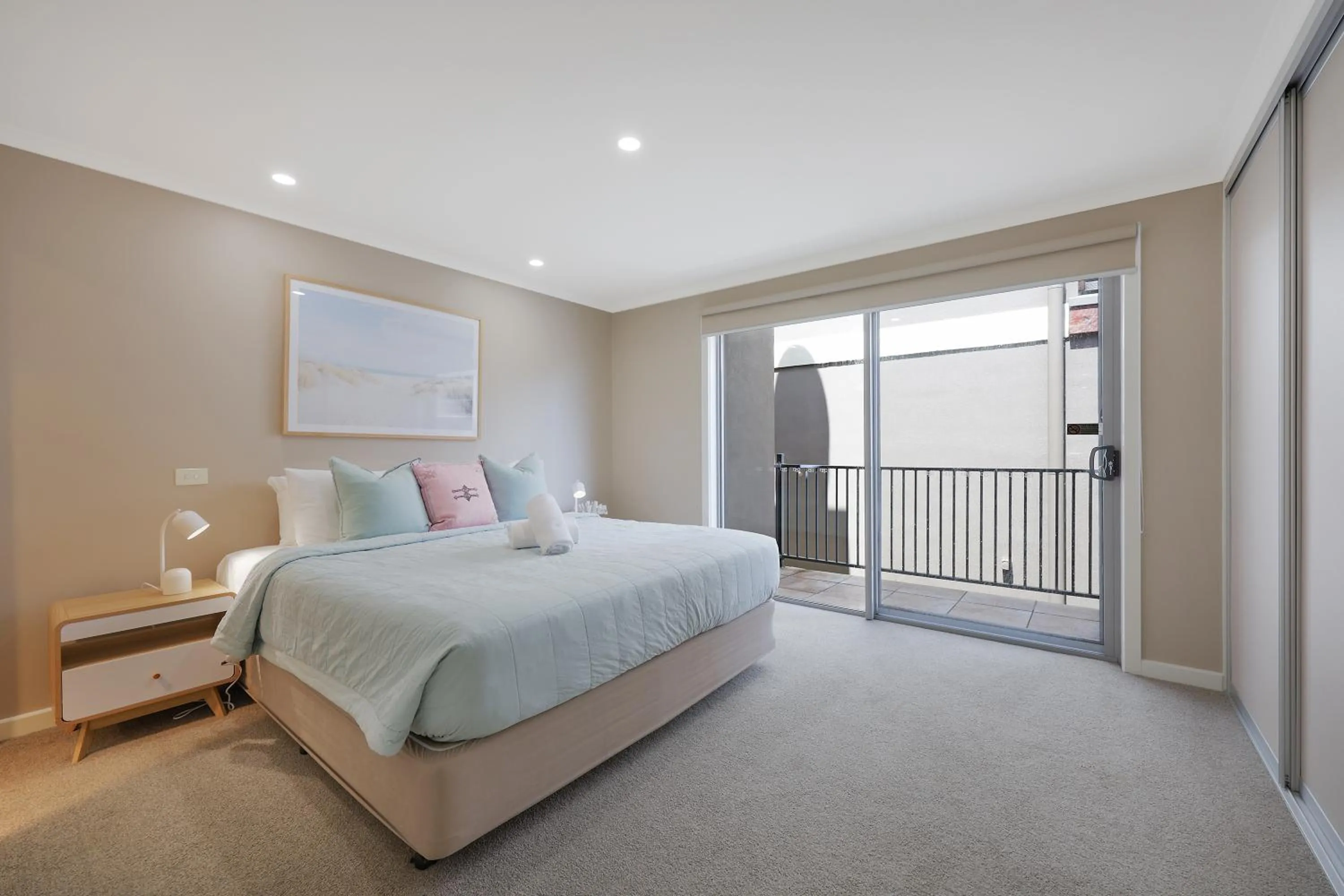 Bed in Sea Foam Villas