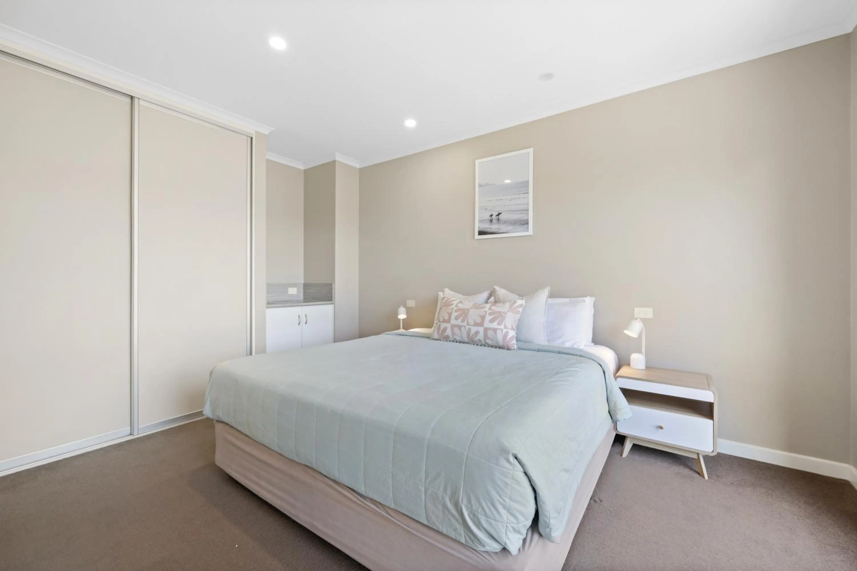 Bed in Sea Foam Villas