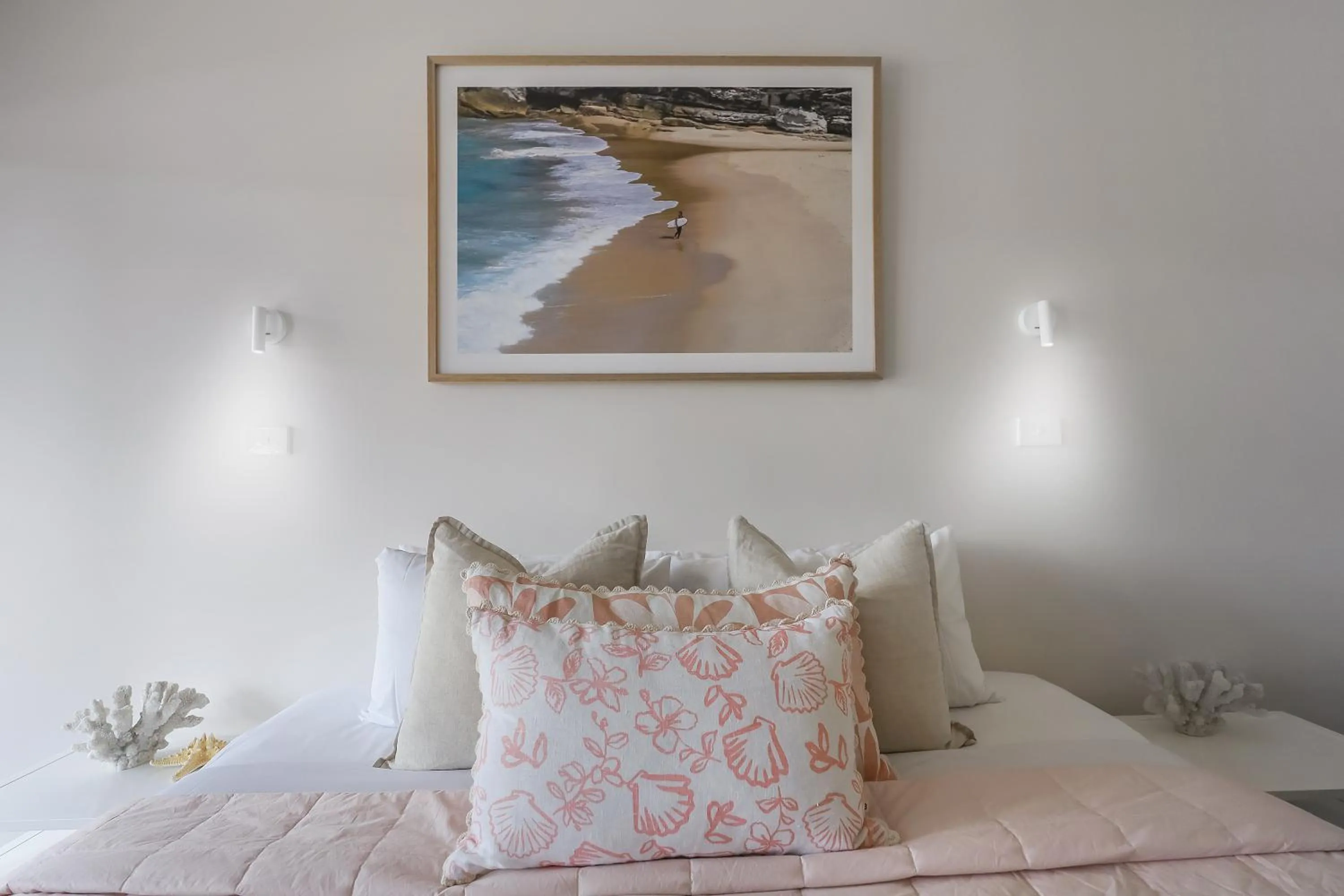 Bed in Sea Foam Villas