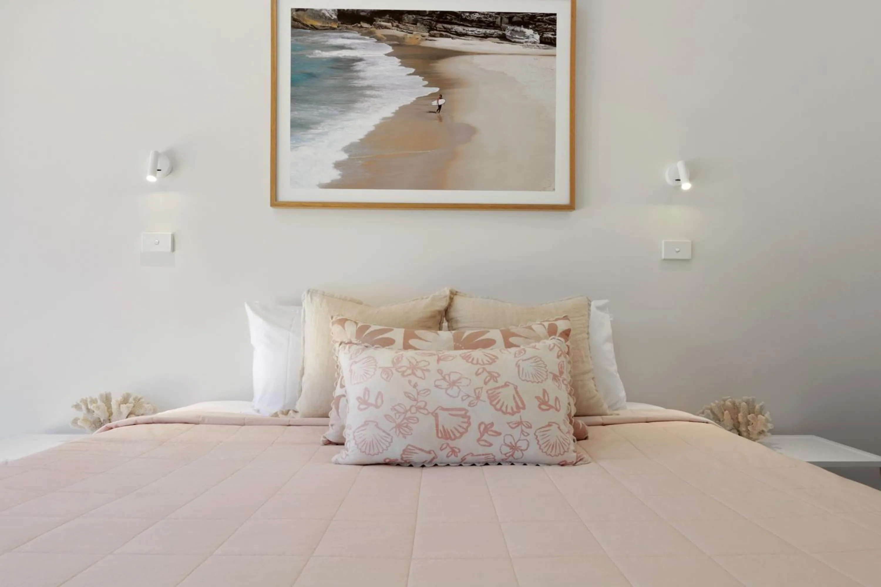 Bed in Sea Foam Villas