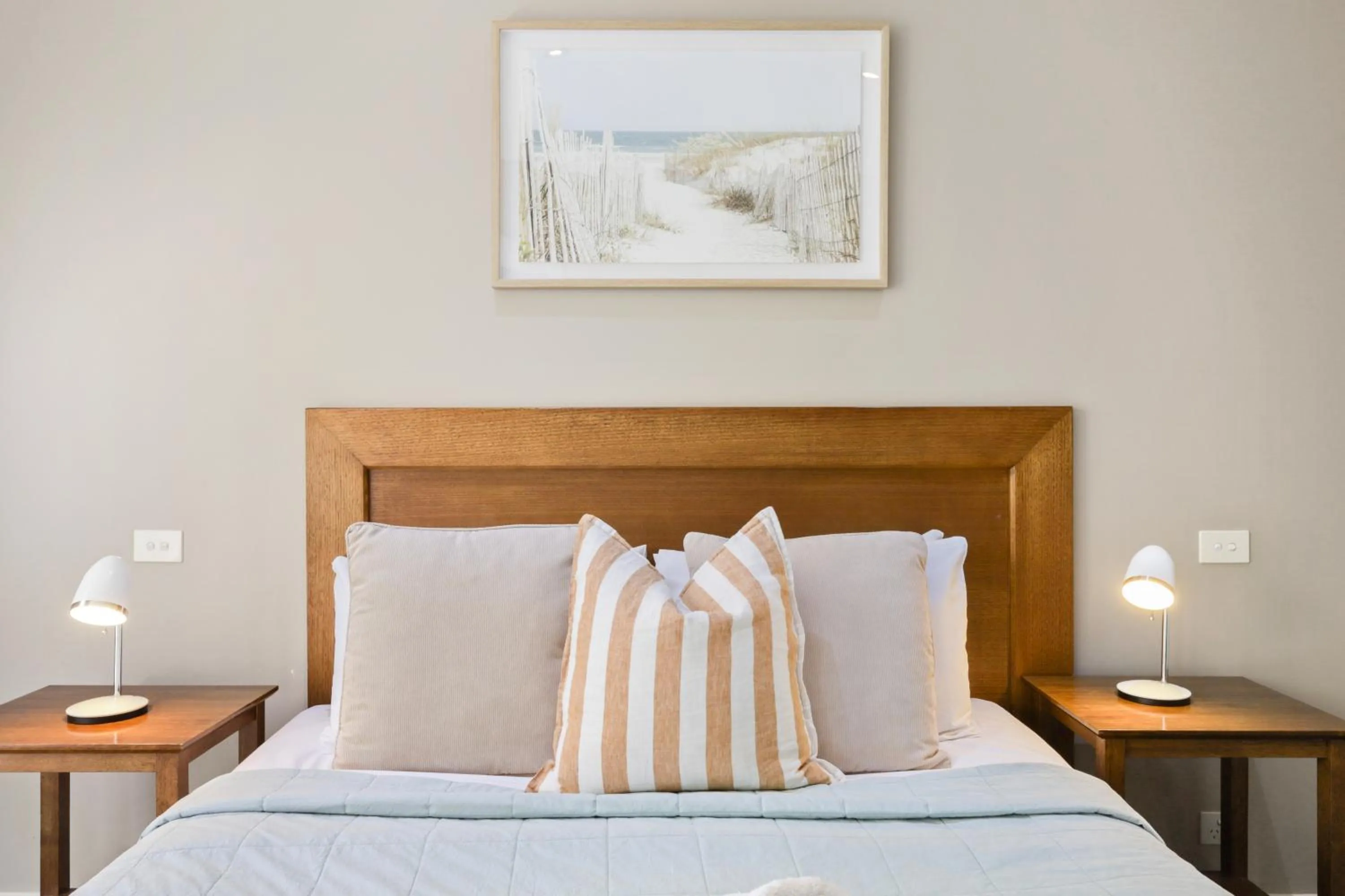 Bed in Sea Foam Villas