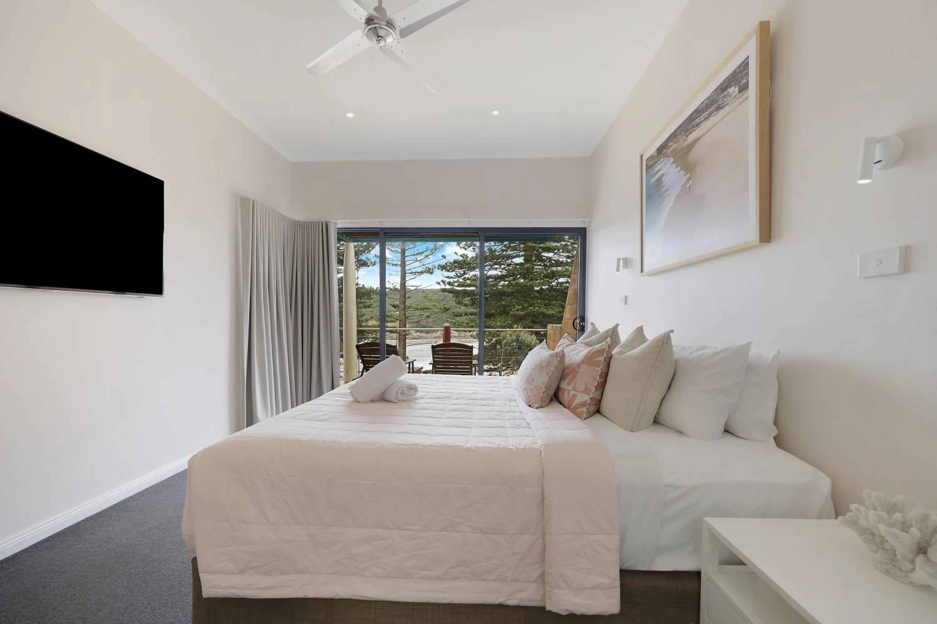 Bed in Sea Foam Villas