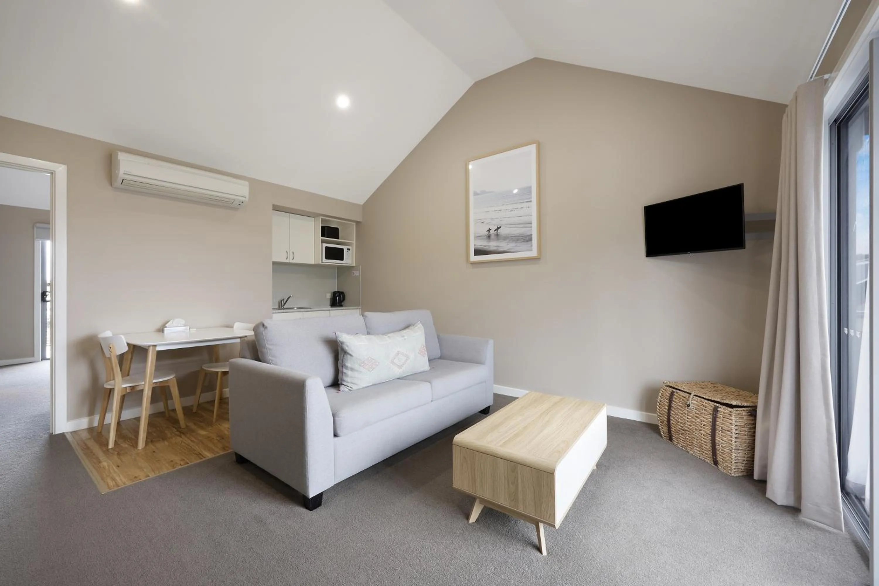 Bed in Sea Foam Villas