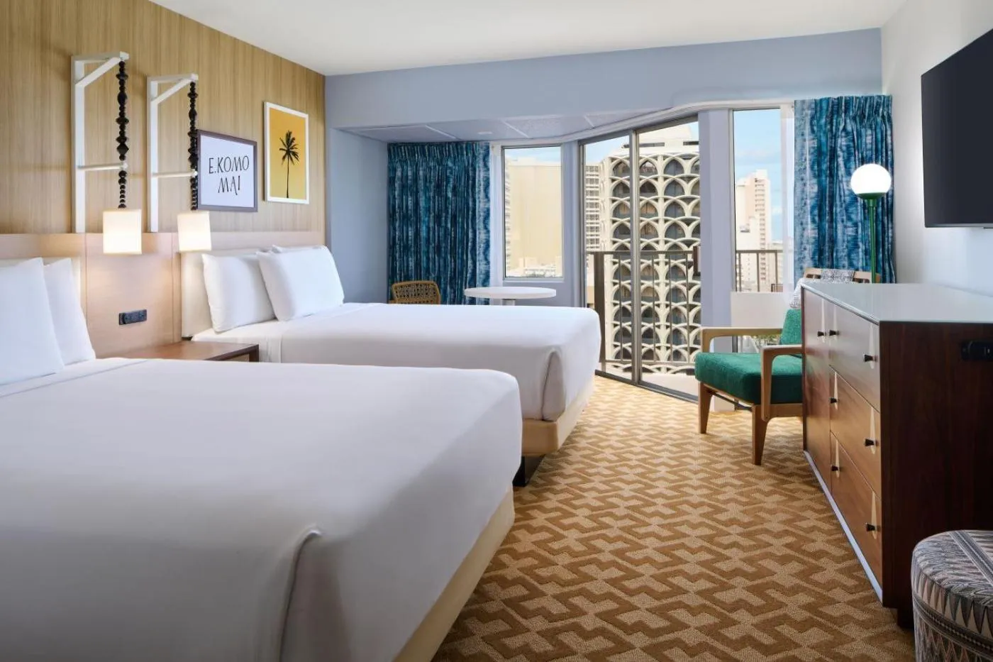 Photo of the whole room, Bed in Waikiki Malia