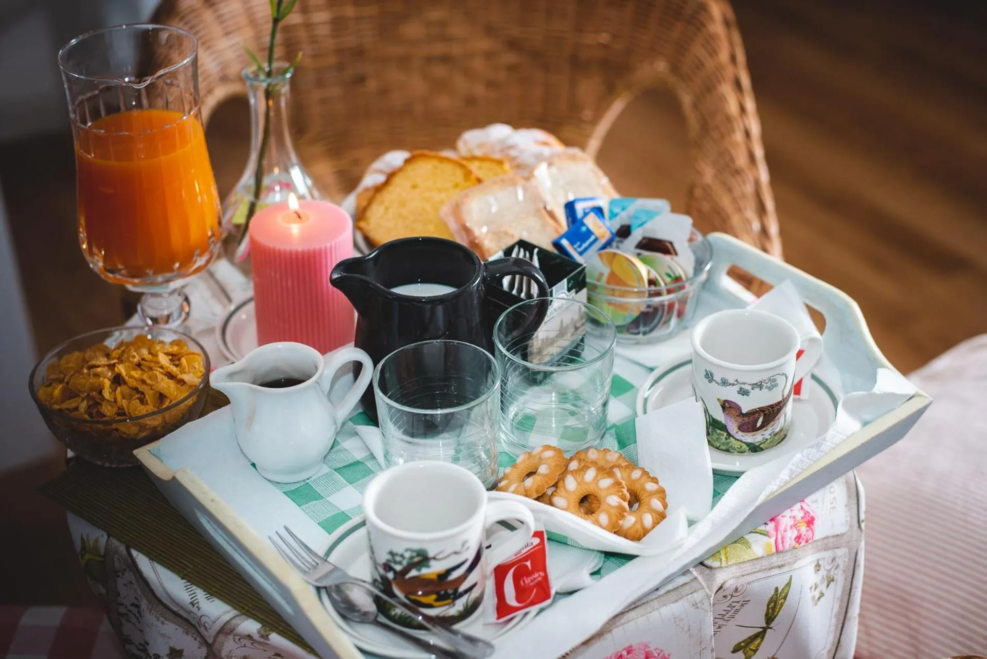 Food and drinks in Casa Lena B&B