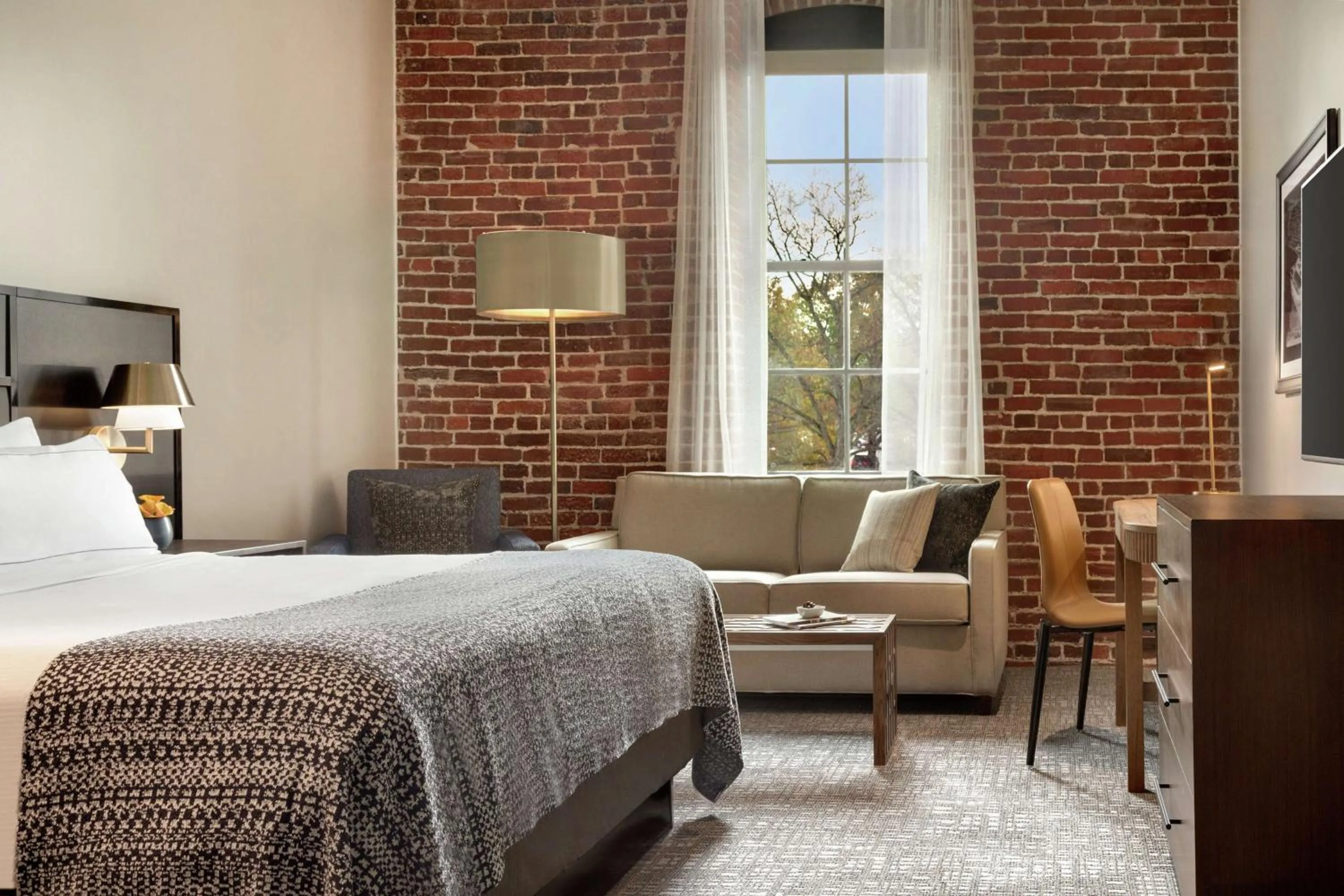 Bedroom, Bed in The Wilbur Lititz, Tapestry Collection By Hilton