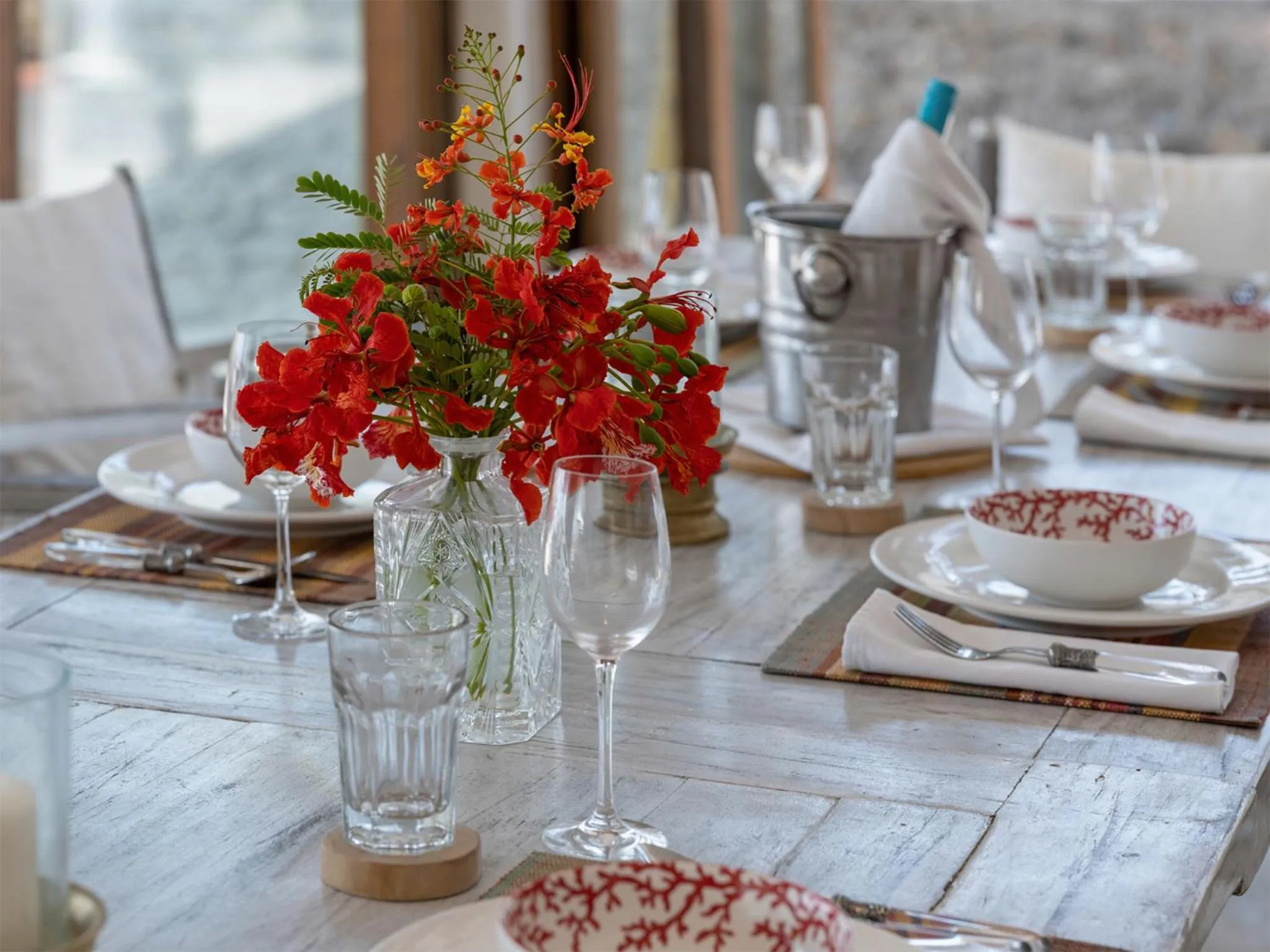 Dining area in Villa Voyage