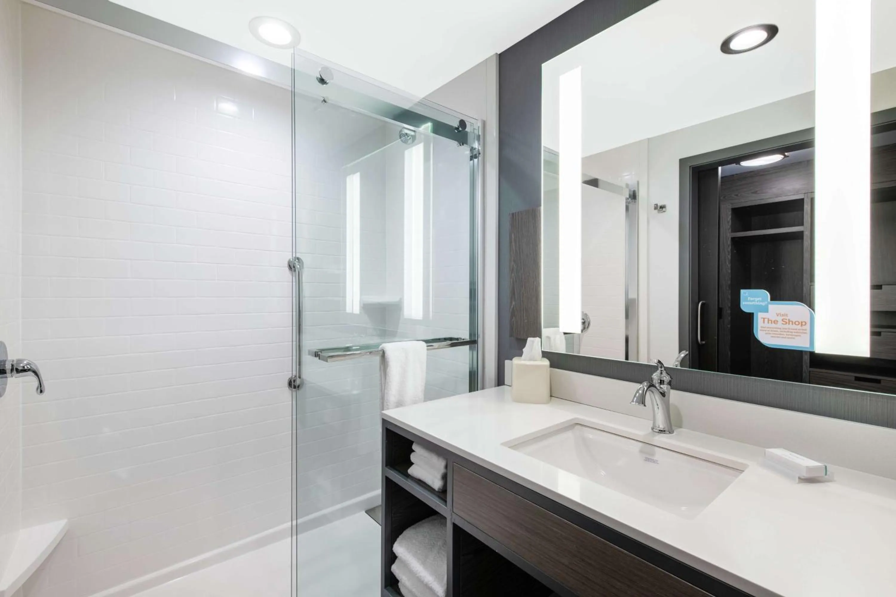 Shower in Hilton Garden Inn Pittsburgh Area Beaver Valley, Pa