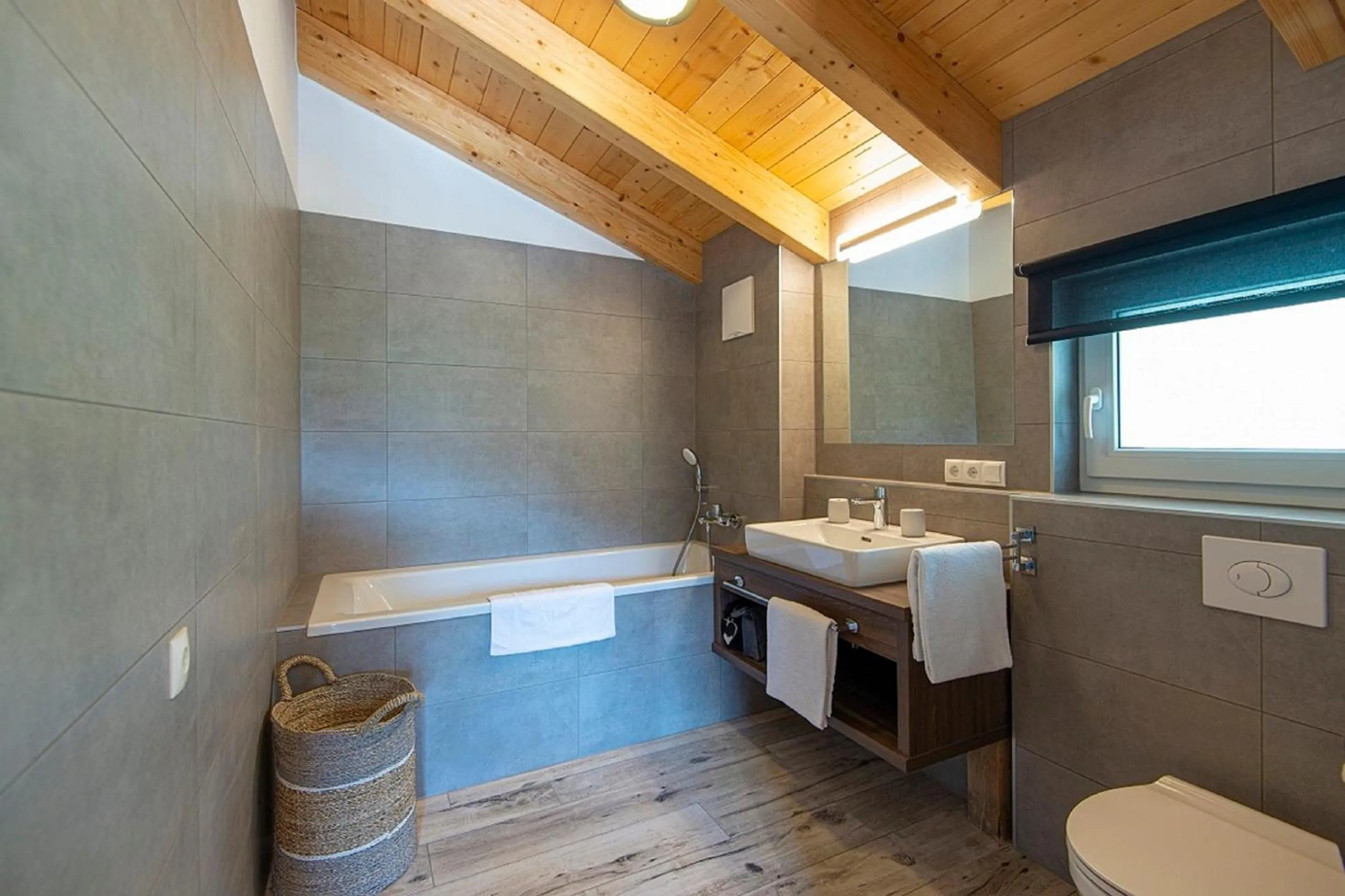 Bathroom in Apartment Dorf Wagrain Alpenleben by AlpenTravel