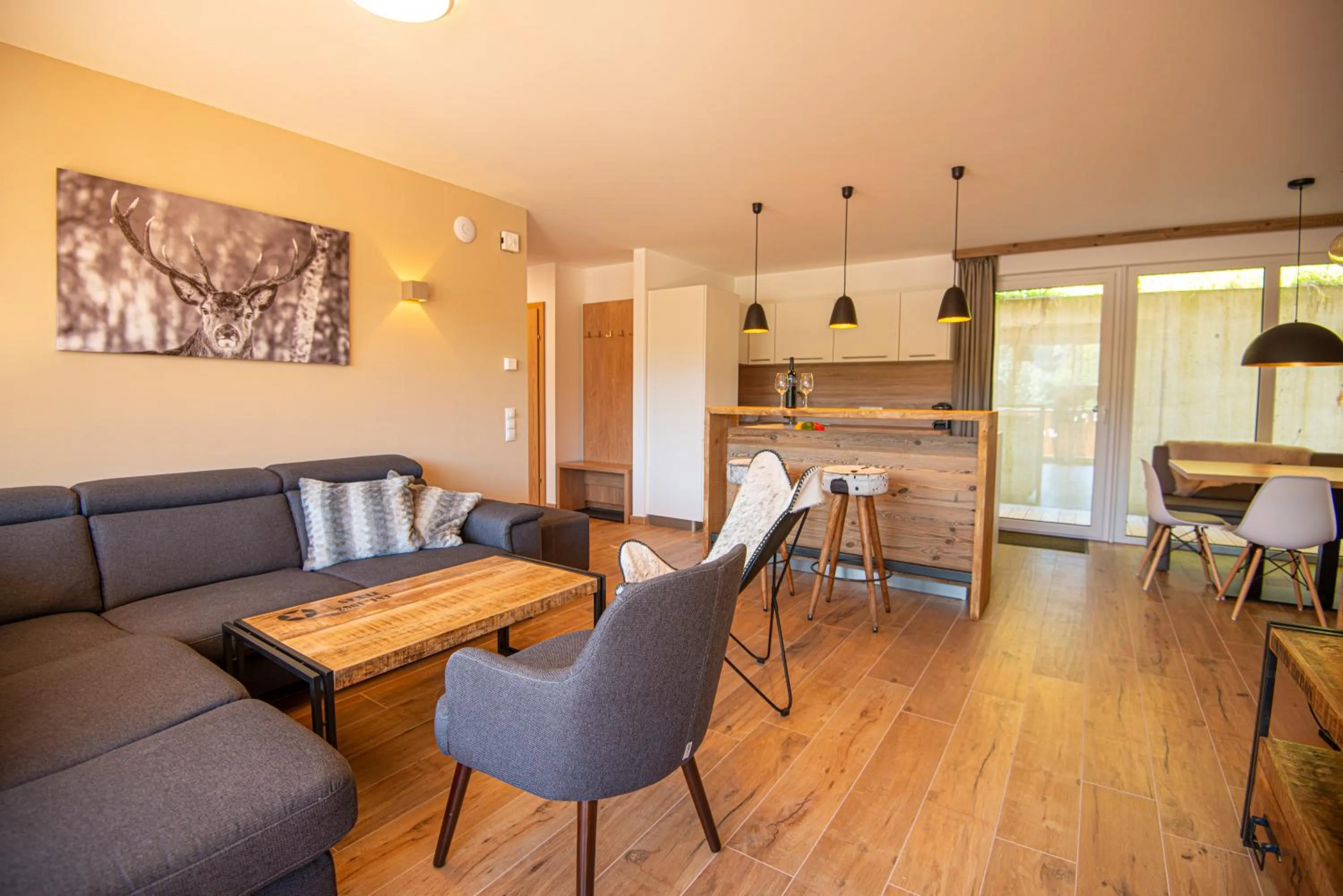 Living room in Apartment Dorf Wagrain Alpenleben by AlpenTravel