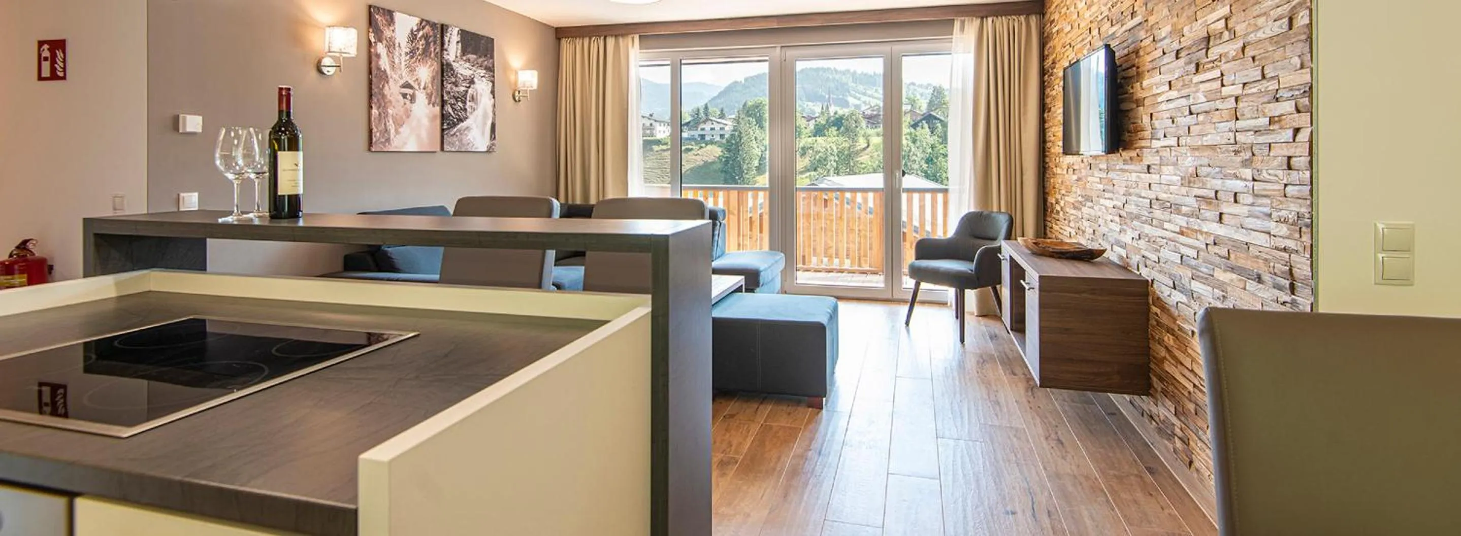 Kitchen or kitchenette in Apartment Dorf Wagrain Alpenleben by AlpenTravel