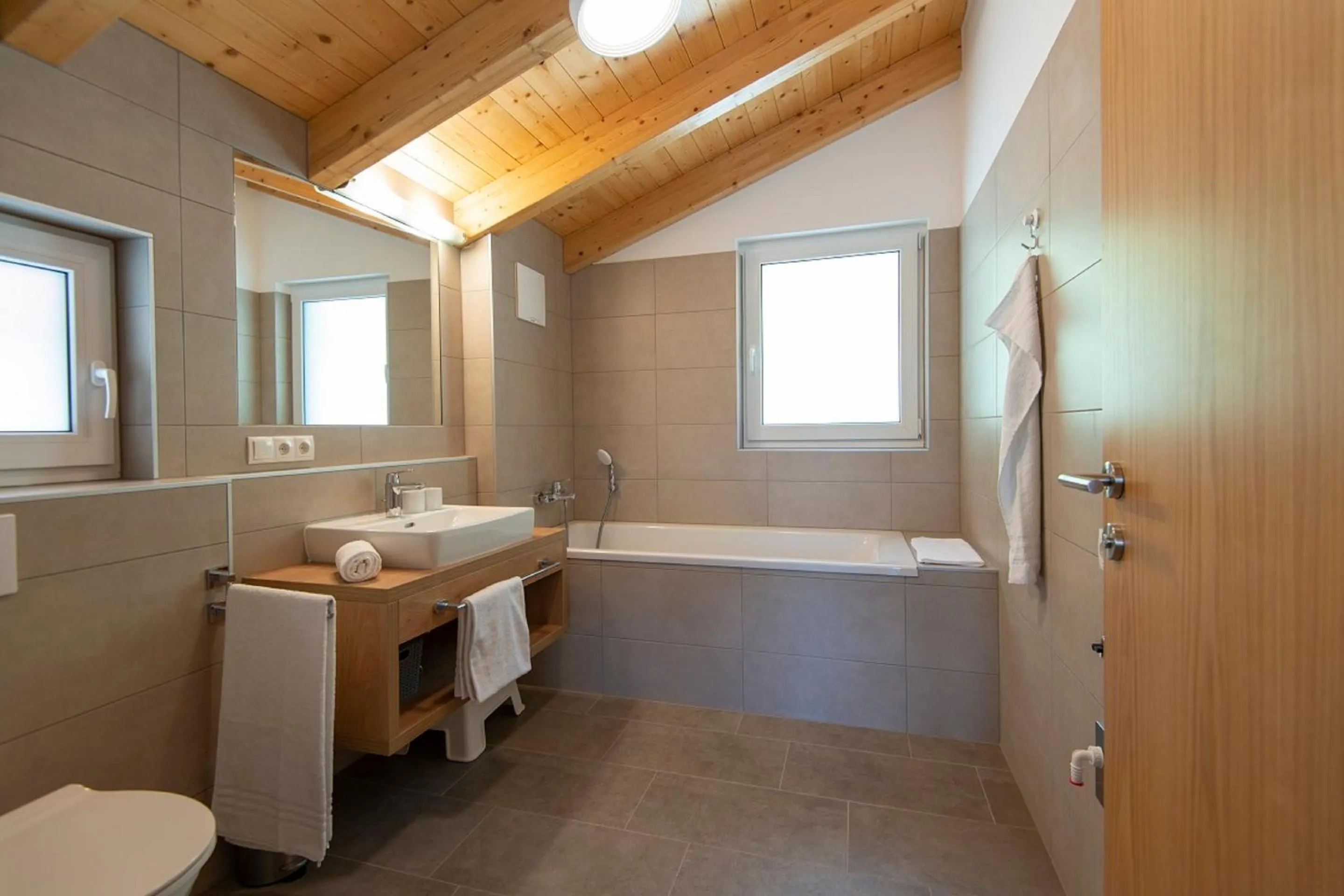 Bathroom in Apartment Dorf Wagrain Alpenleben by AlpenTravel