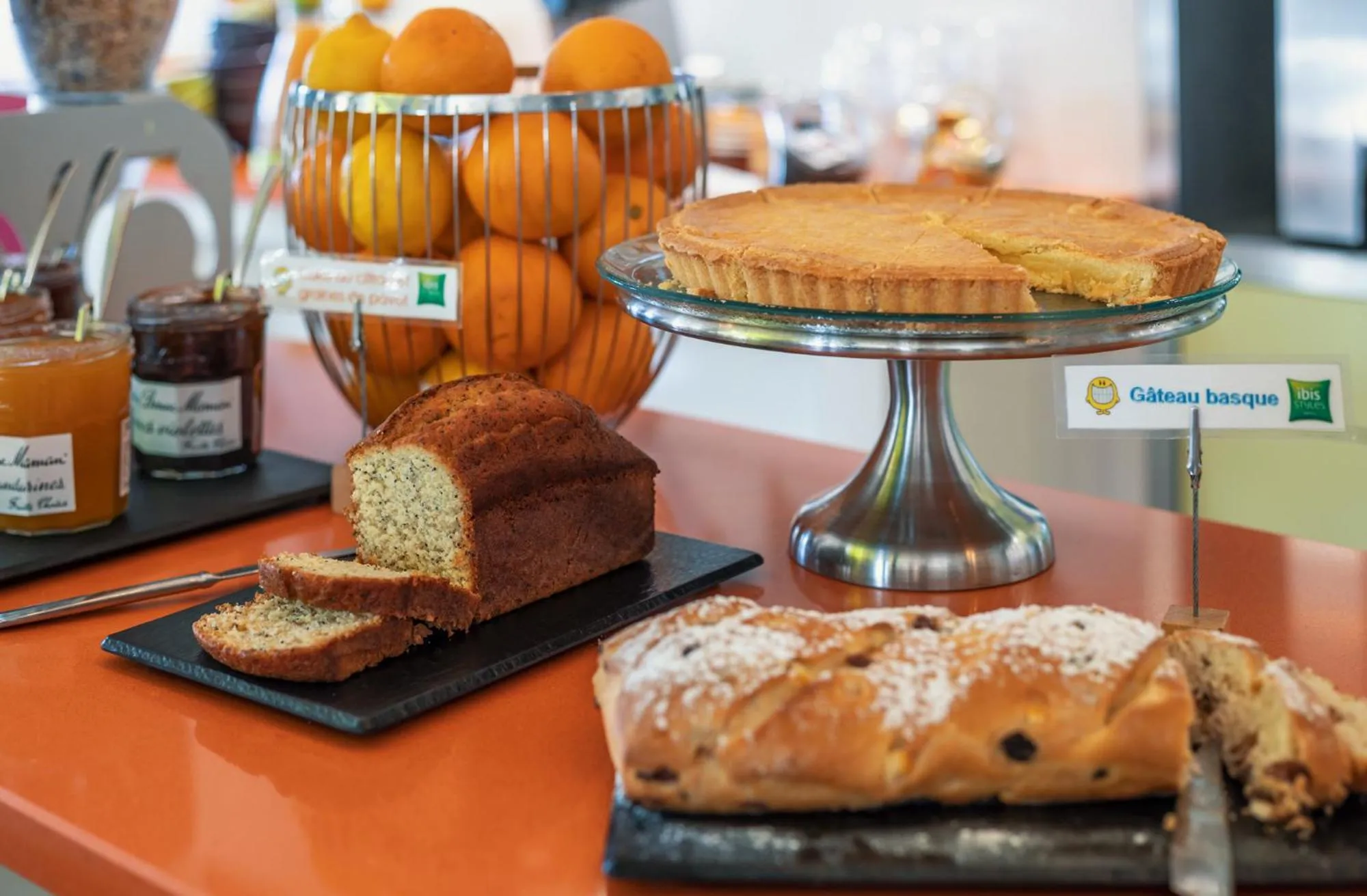 Buffet breakfast in ibis Styles Bayonne