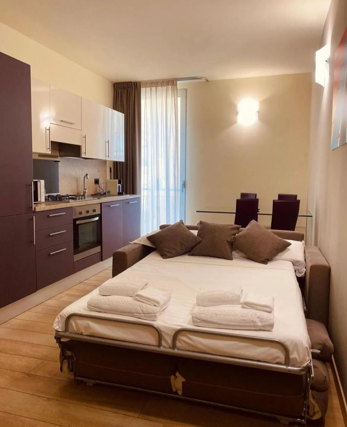 Living room, Bed in Residenza Agnello D'Oro