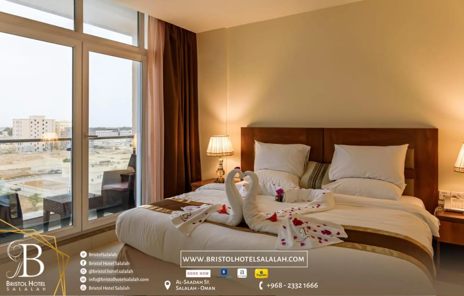 Bedroom, Bed in Bristol Hotel Salalah