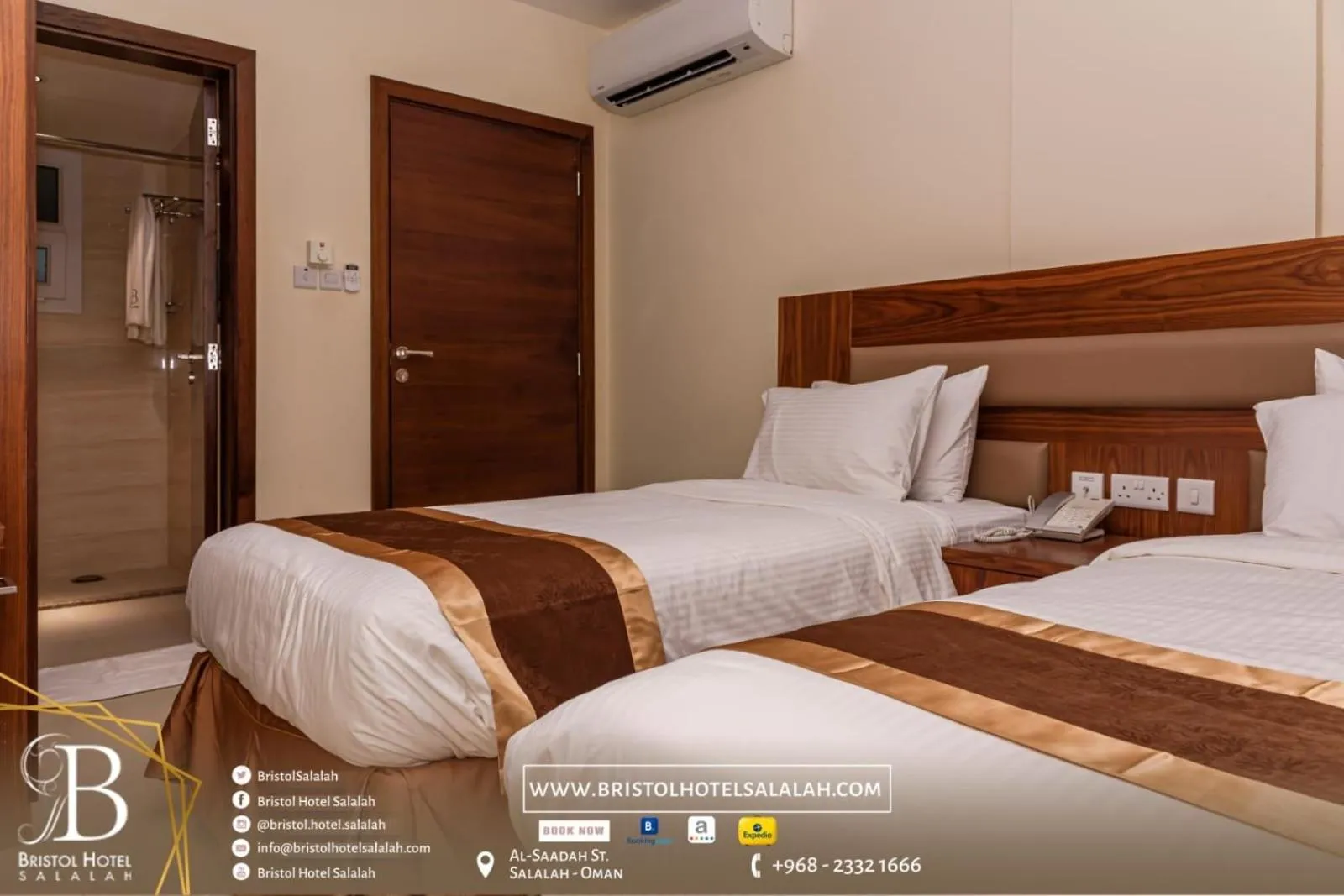 Bedroom, Bed in Bristol Hotel Salalah