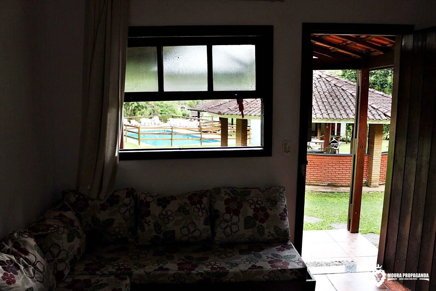 Seating area in Eco Chalés Luar das Marés