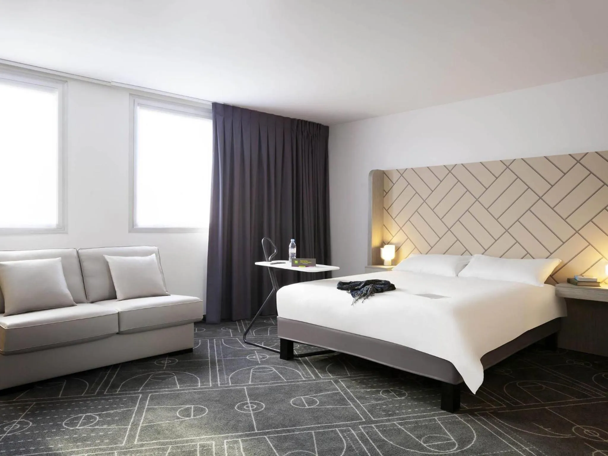 Bedroom, Bed in Ibis Styles Paris Massena Olympiades